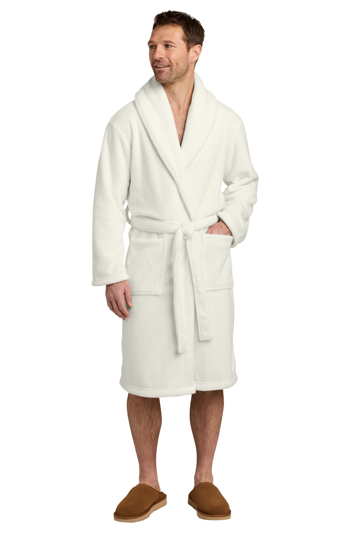 Port Authority Dream Plush Robe R104 in Marshmallow