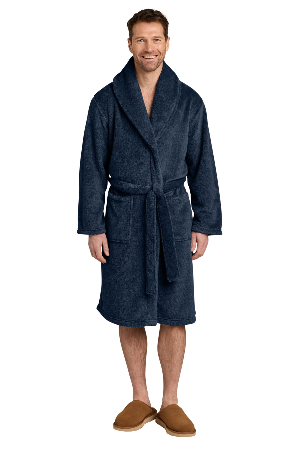 Port Authority Dream Plush Robe R104 in River Blue Navy