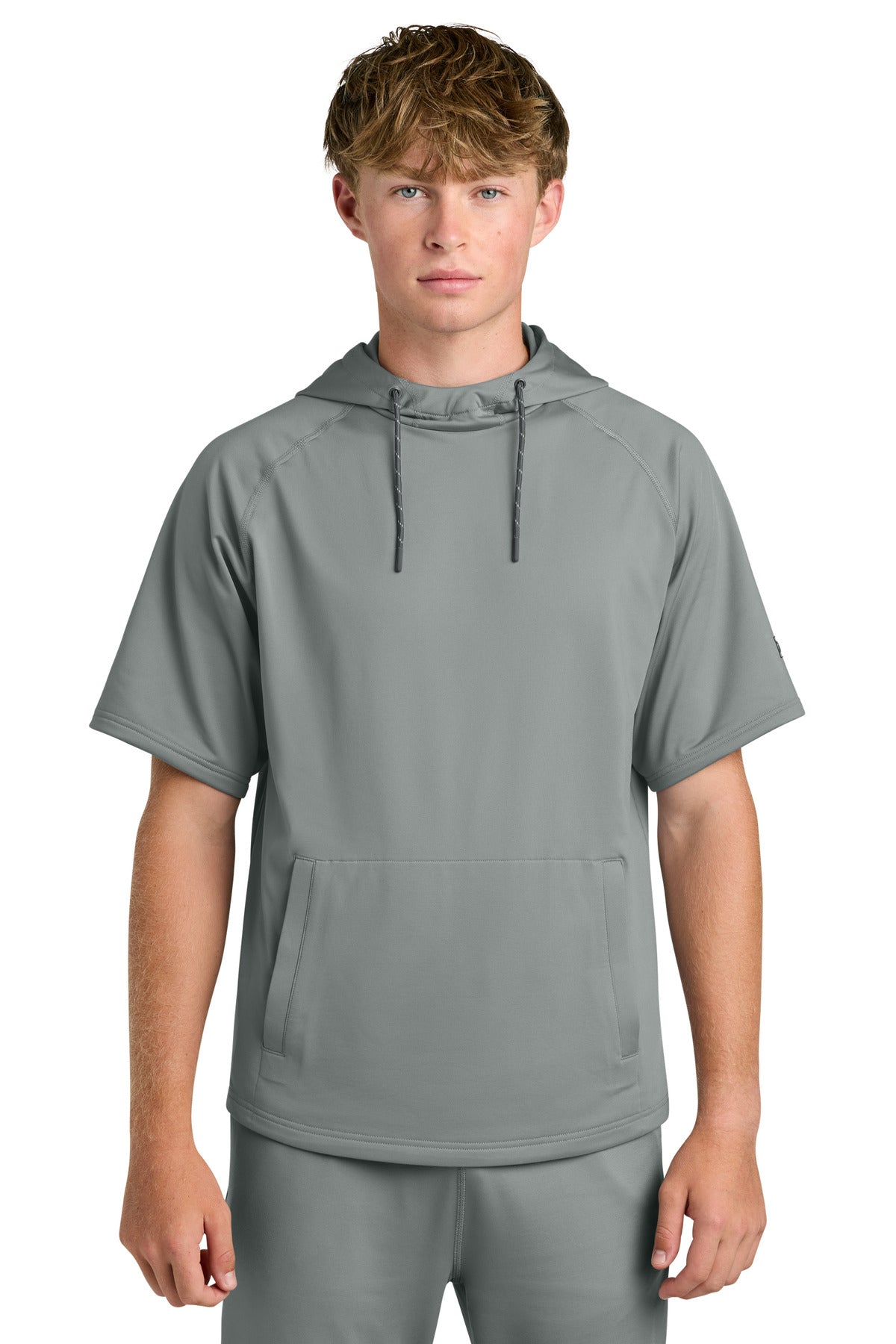 Richardson Charge Performance Fleece Short Sleeve Hoodie RA7200SSH in Grey