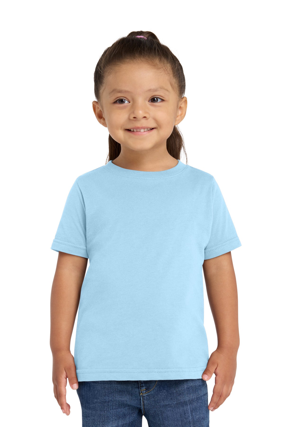 Rabbit Skins Toddler Fine Jersey Tee. RS3321 in Light Blue