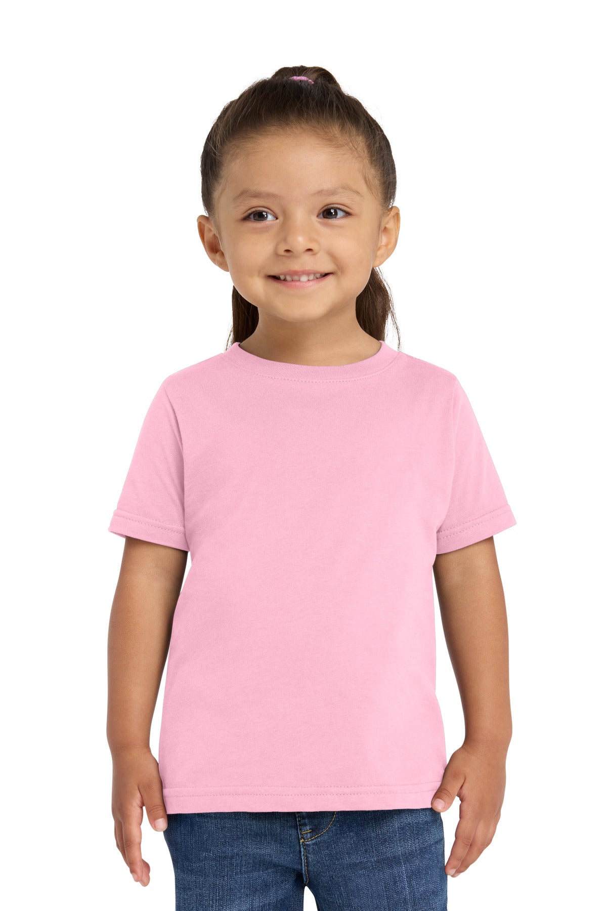 Rabbit Skins Toddler Fine Jersey Tee. RS3321 in Pink
