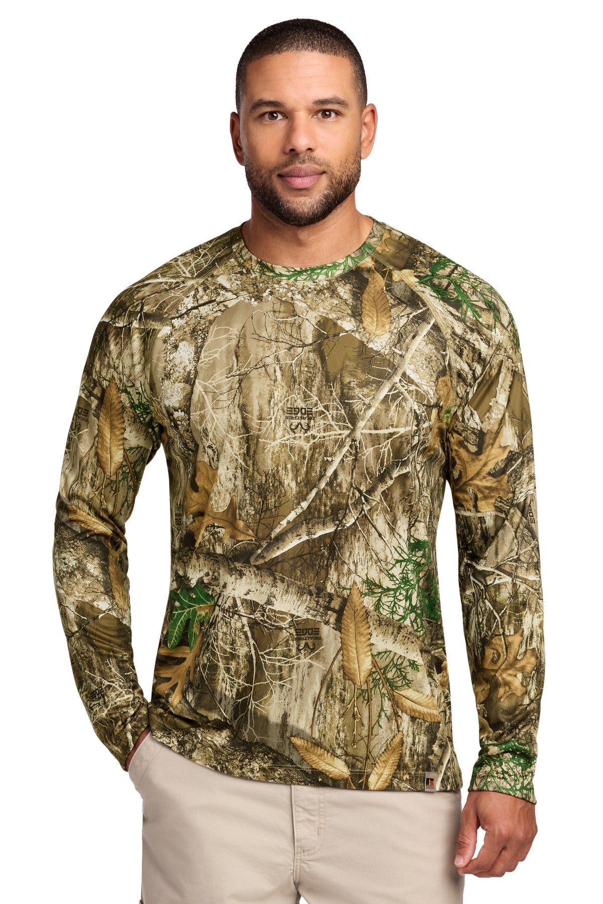 Russell Outdoors Realtree Performance Long Sleeve Tee RU150LS in Realtree Edge