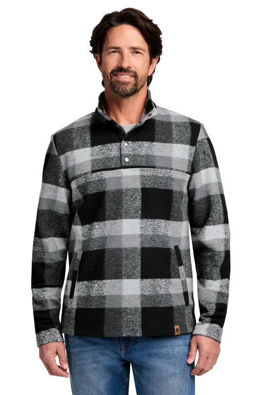 Russell Outdoors Basin Snap Pullover RU551 RU551 in Deep Black Plaid