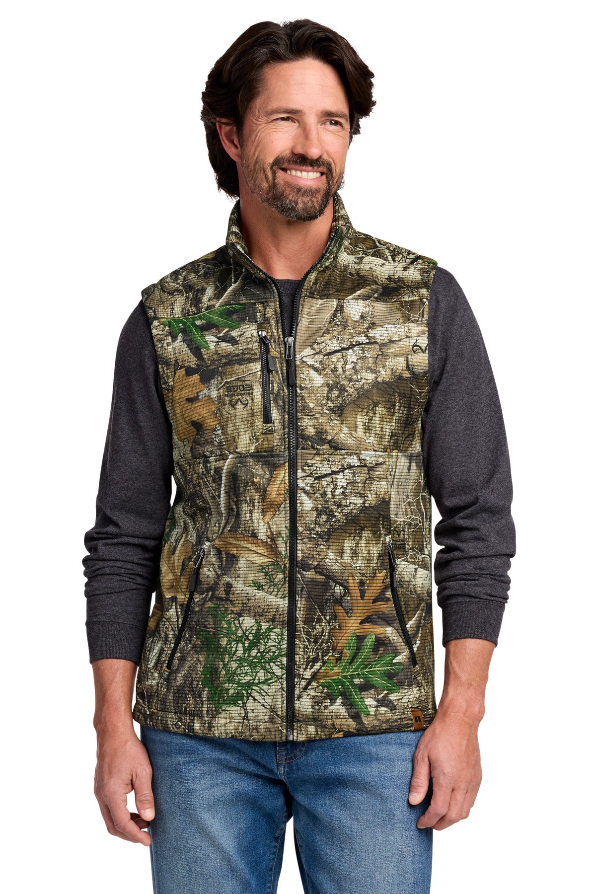 Russell Outdoors Realtree Atlas Soft Shell Vest RU603 in Realtree Edge