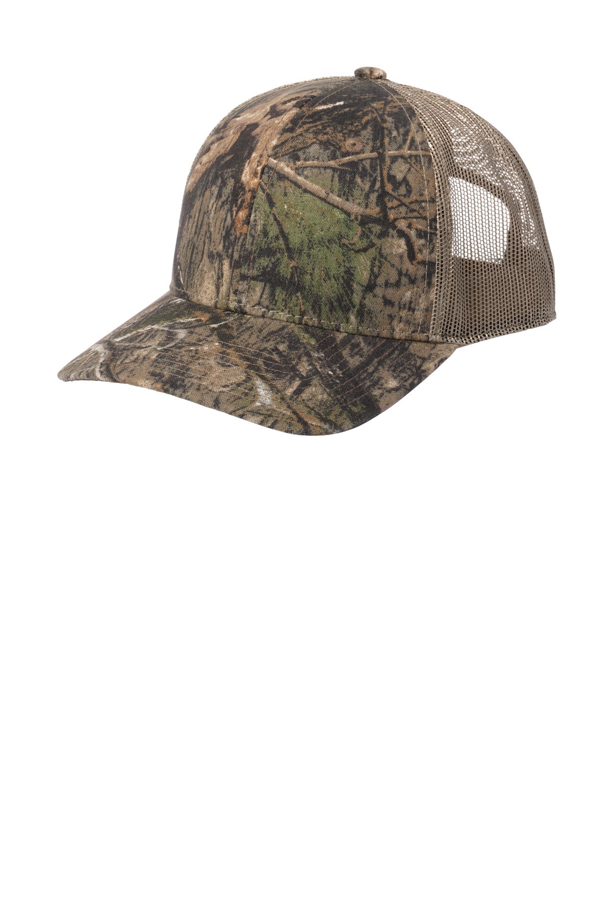 Russell Outdoors Camo Snapback Trucker Cap RU900 in Mossy Oak DNA/ Khaki