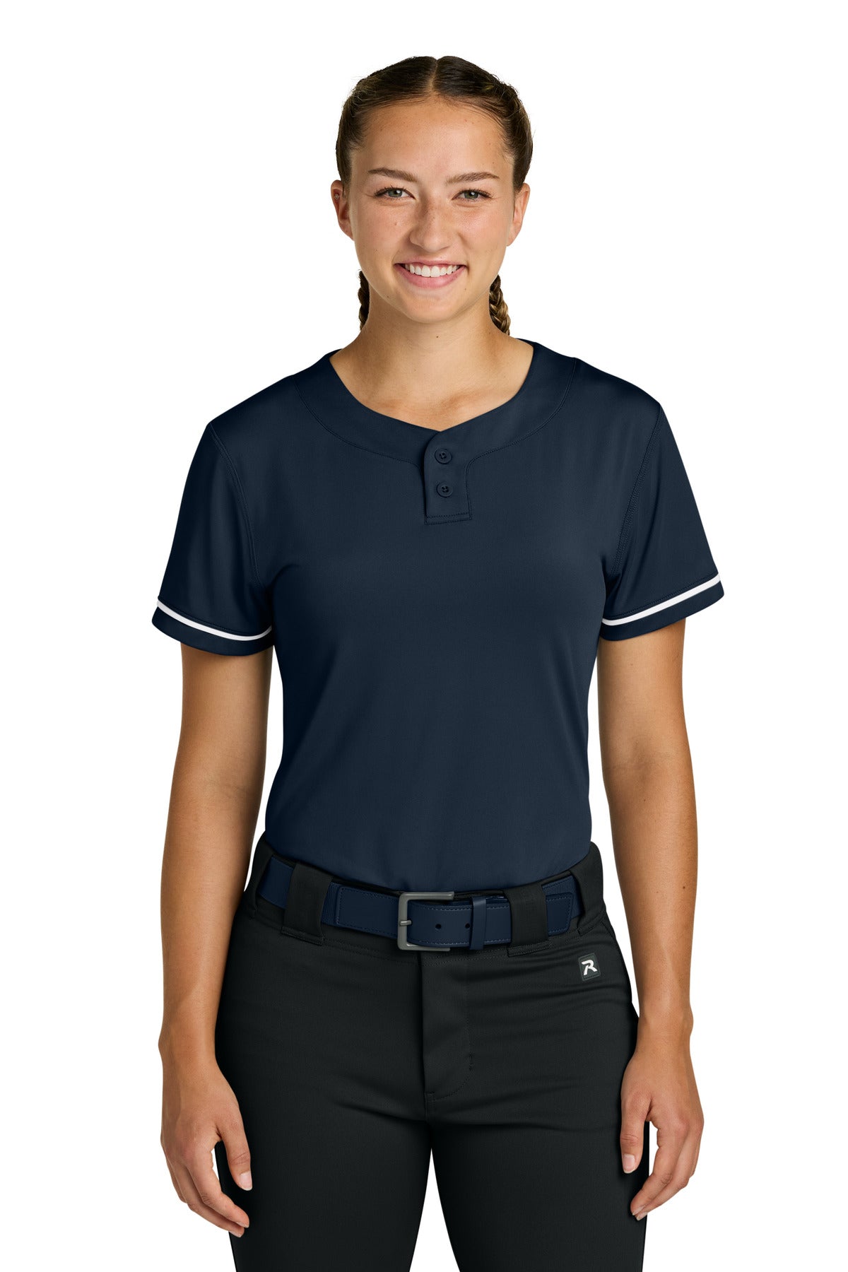Richardson Women's Select 2-Button Softball Jersey RW7220 in Navy