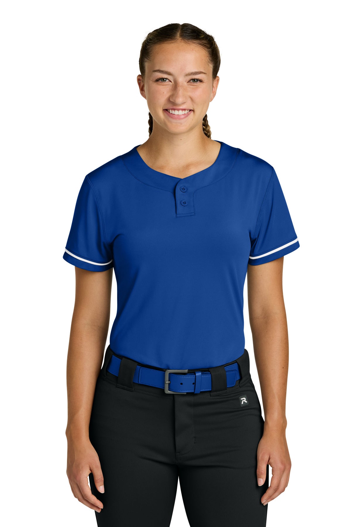 Richardson Women's Select 2-Button Softball Jersey RW7220 in Royal