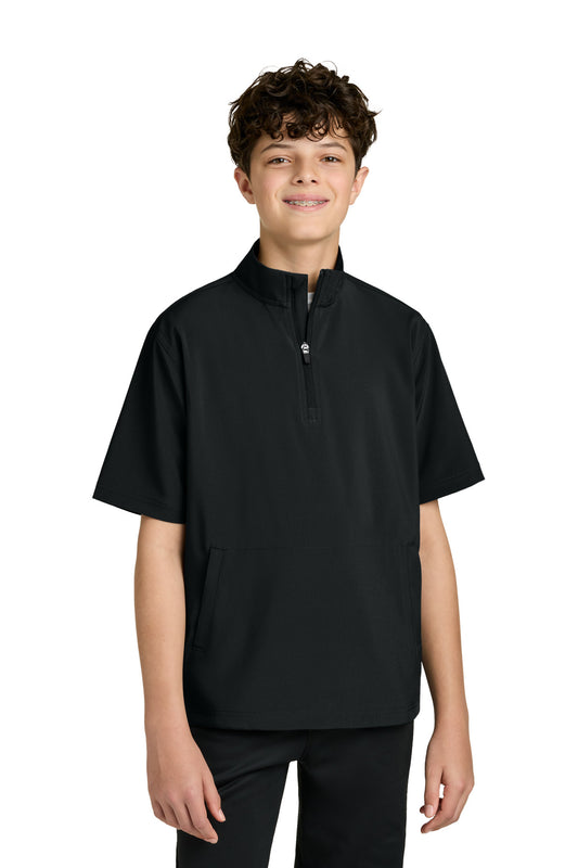 Richardson Youth Barrage Wind Shirt RY7400SSQ in Black