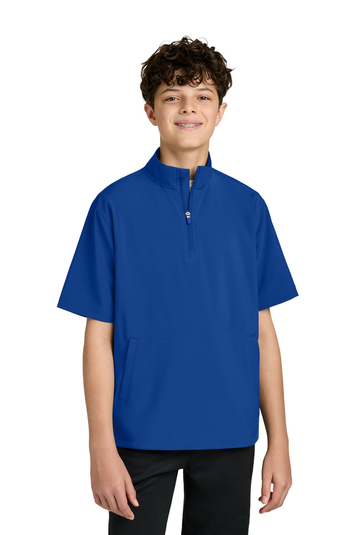 Richardson Youth Barrage Wind Shirt RY7400SSQ in Royal