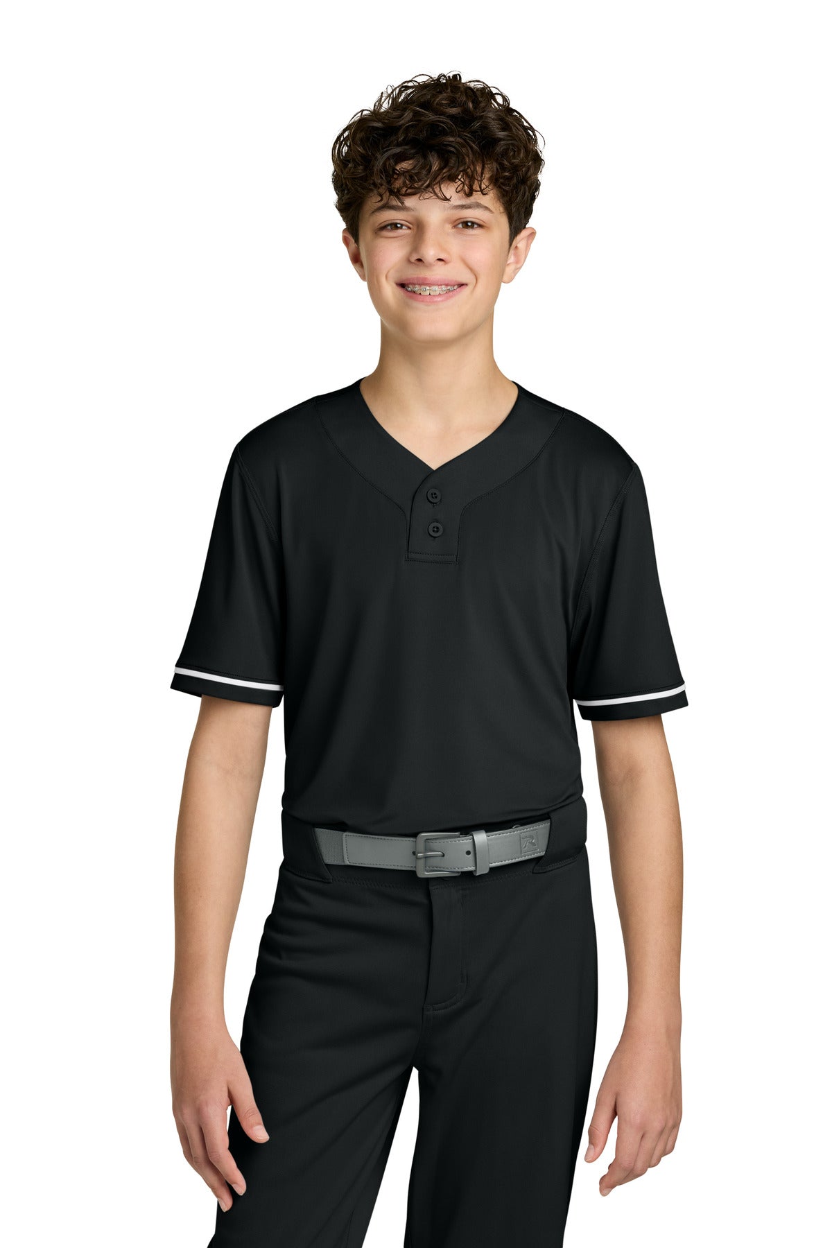 Richardson Youth Select 2-Button Baseball Jersey RY7910 in Black