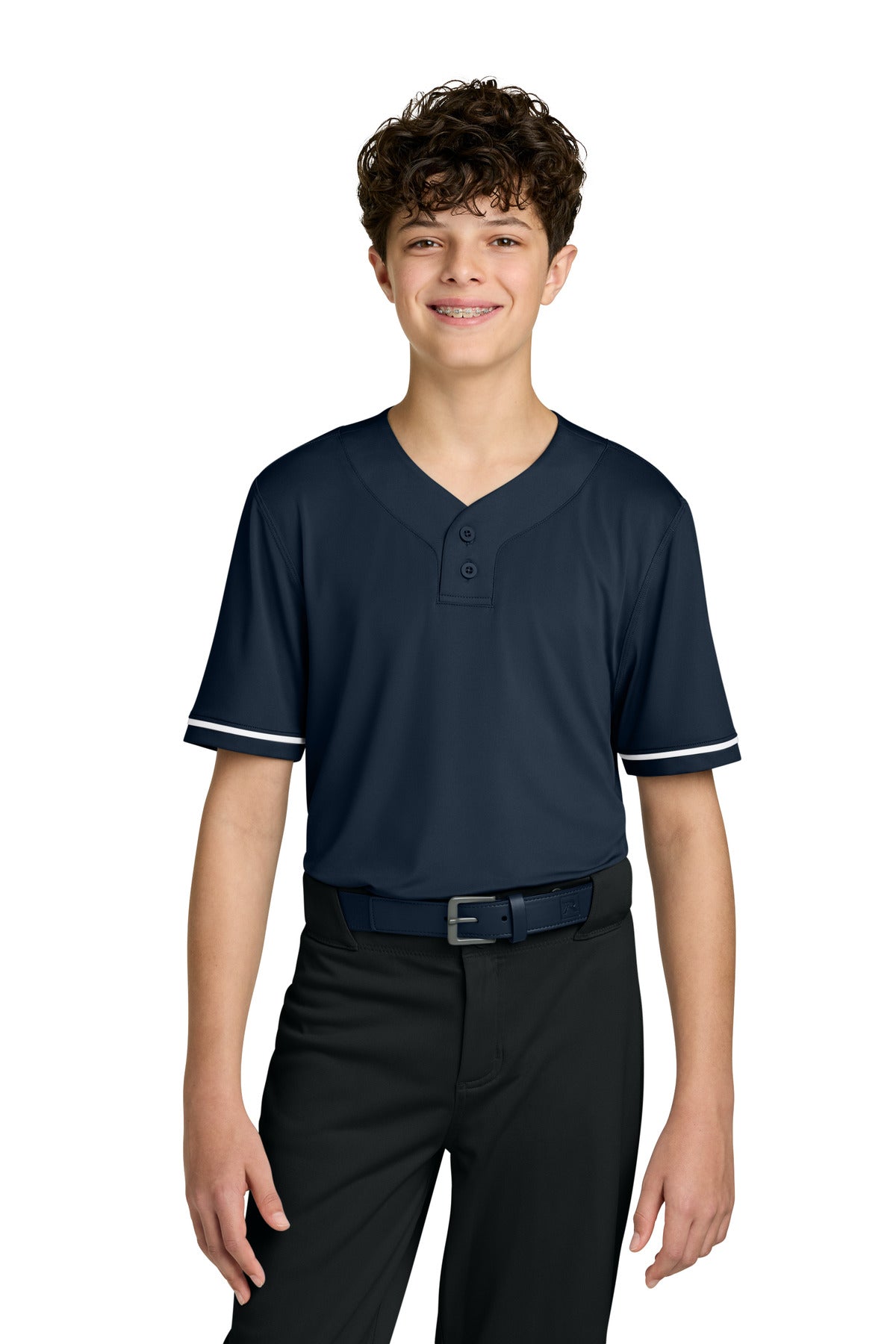 Richardson Youth Select 2-Button Baseball Jersey RY7910 in Navy