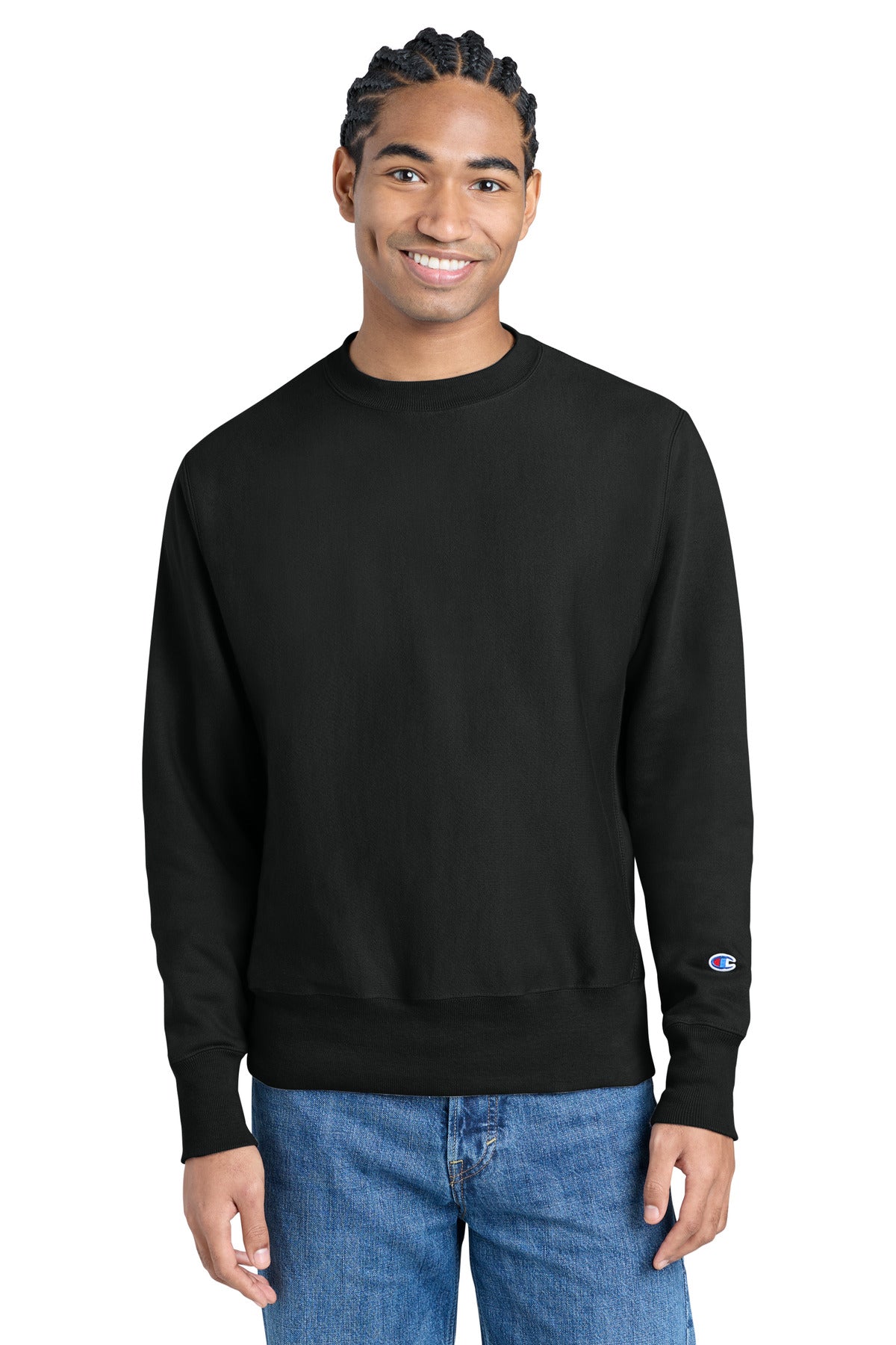 Champion   Reverse Weave   Crewneck Sweatshirt S149 in Black