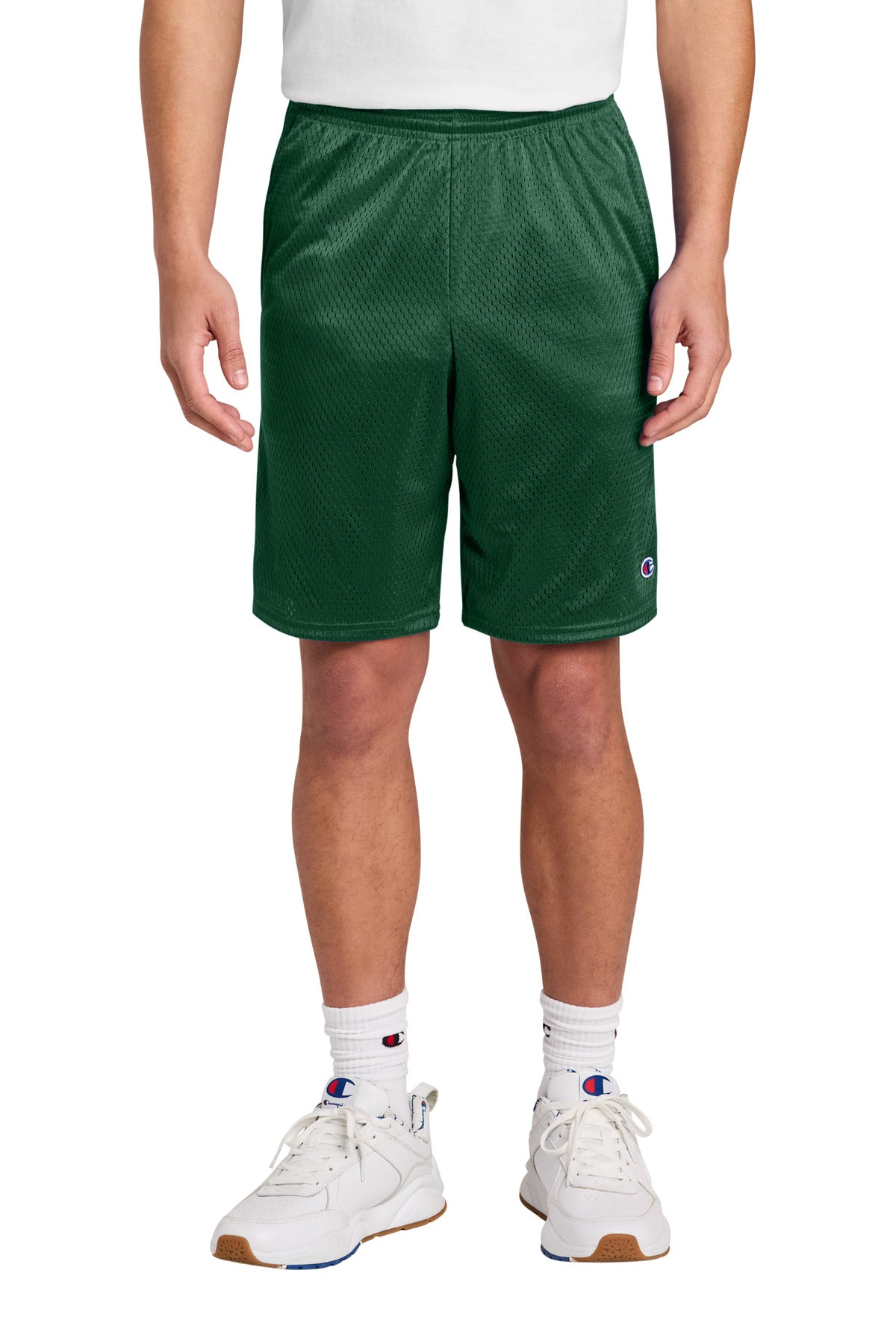 Champion Mesh Short with Pockets S162 in Athletic Dark Green