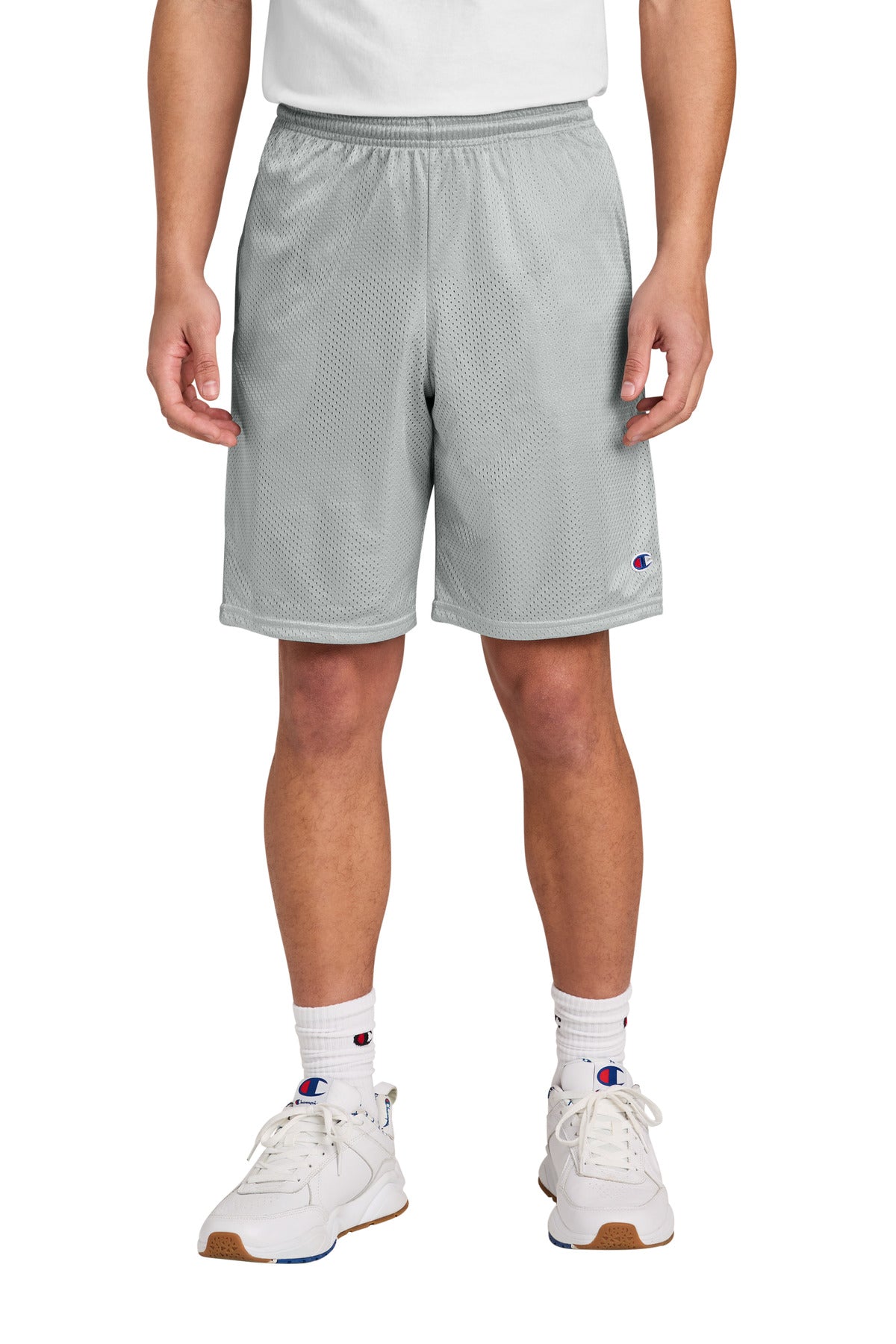 Champion Mesh Short with Pockets S162 in Athletic Grey