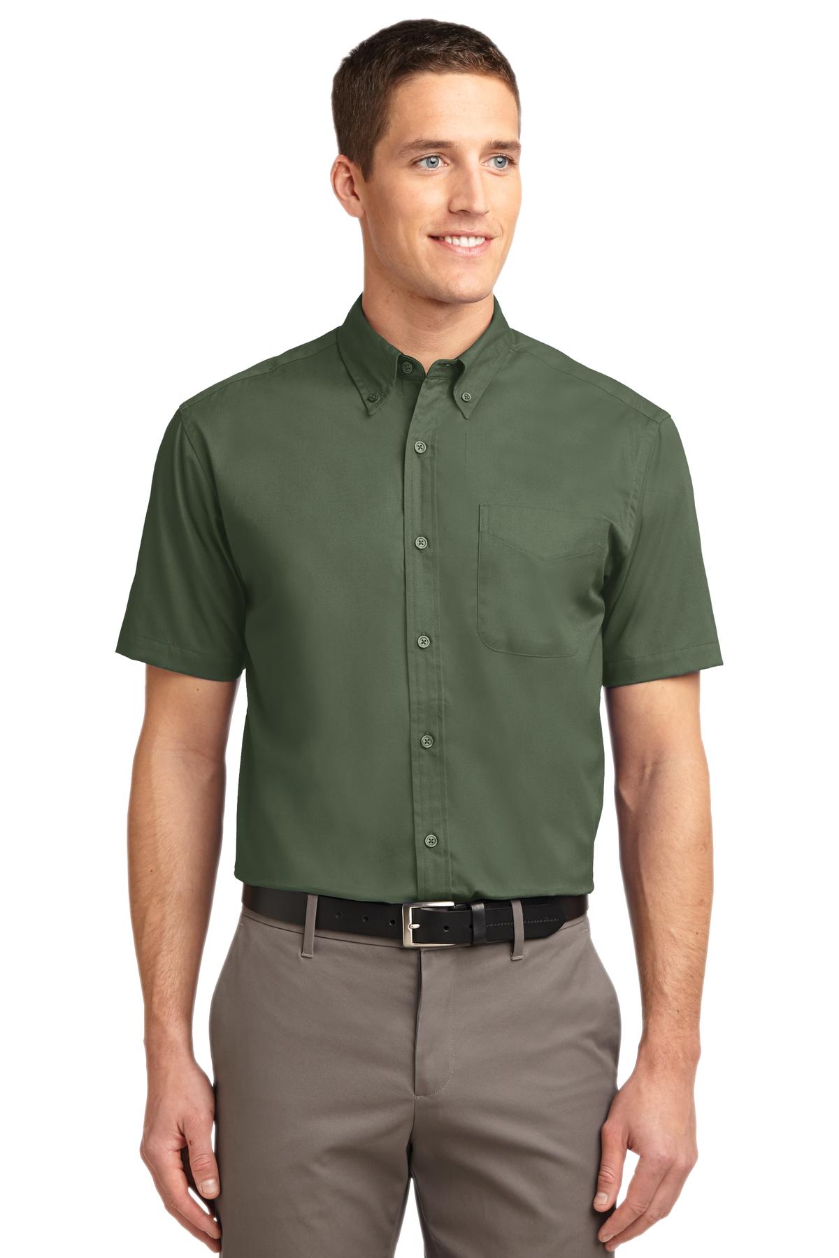 Port Authority Short Sleeve Easy Care Shirt.  S508 in Clover Green