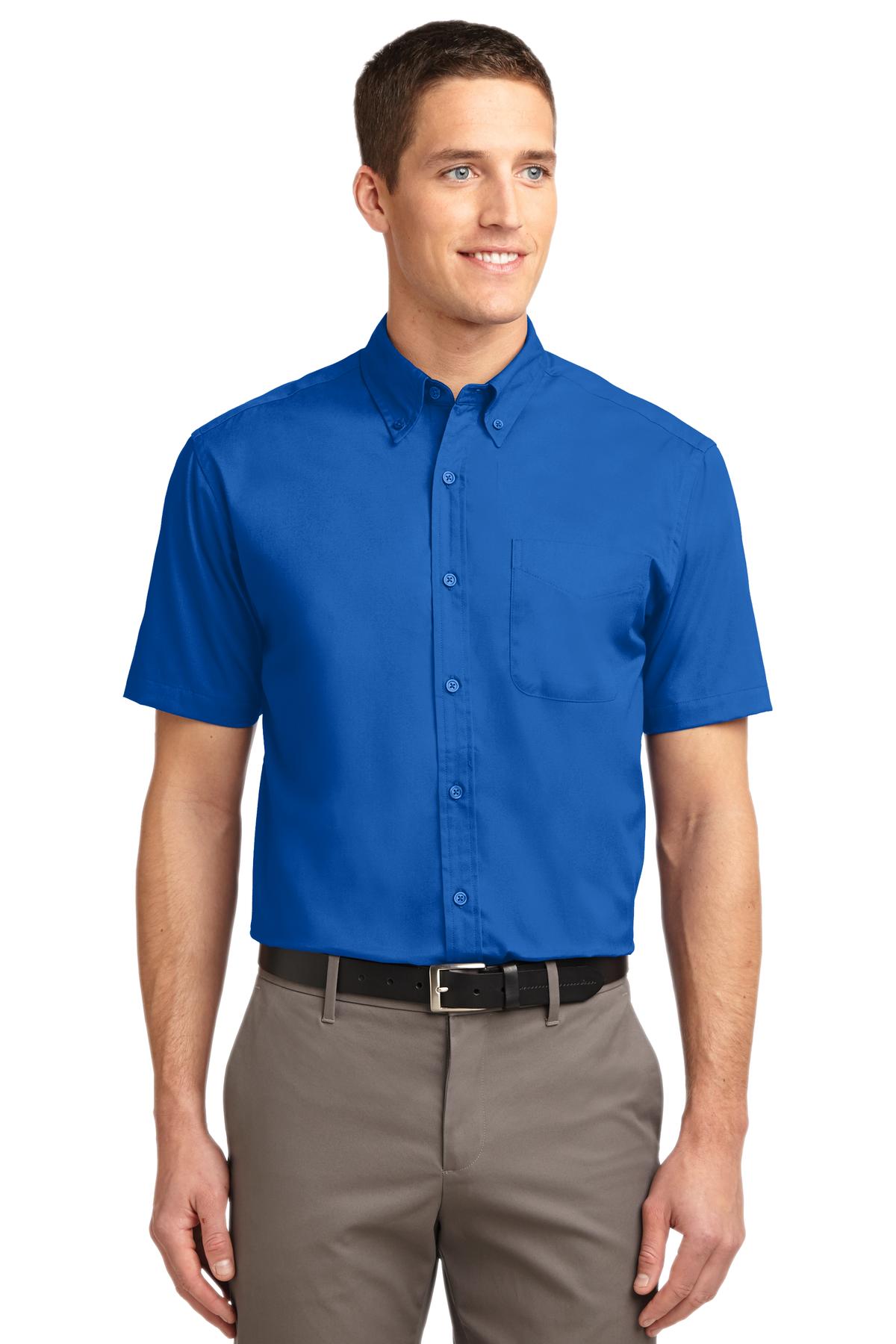 Port Authority Short Sleeve Easy Care Shirt.  S508 in Strong Blue
