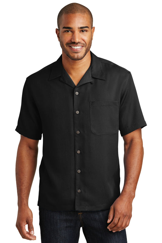 Port Authority Easy Care Camp Shirt.  S535 in Black
