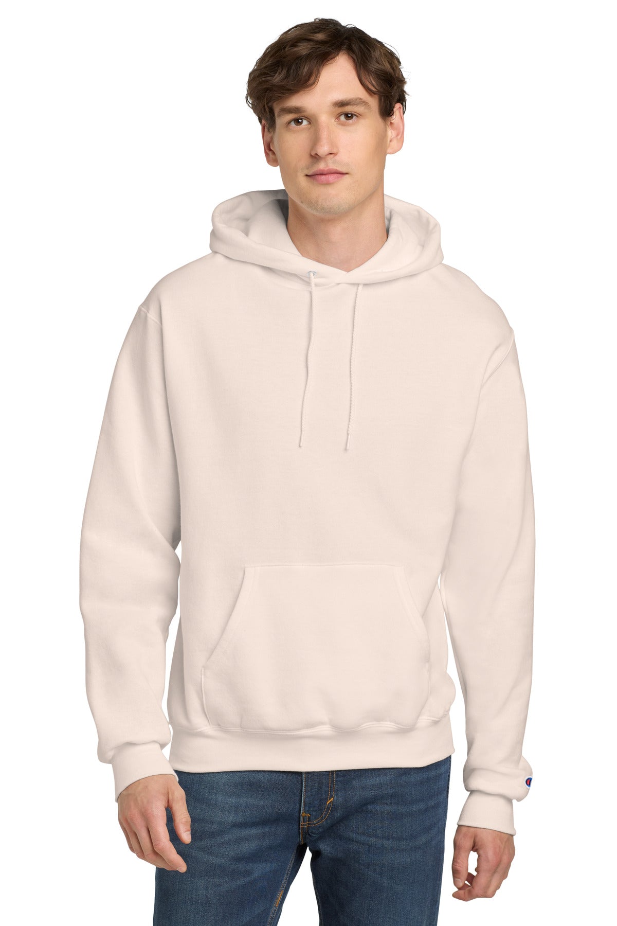 Champion  Powerblend Pullover Hoodie. S700 in Body Blush