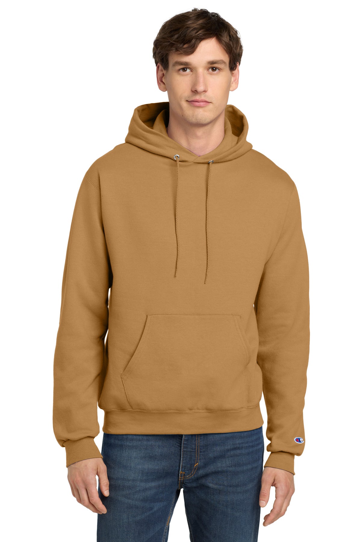 Champion  Powerblend Pullover Hoodie. S700 in Gold Glint