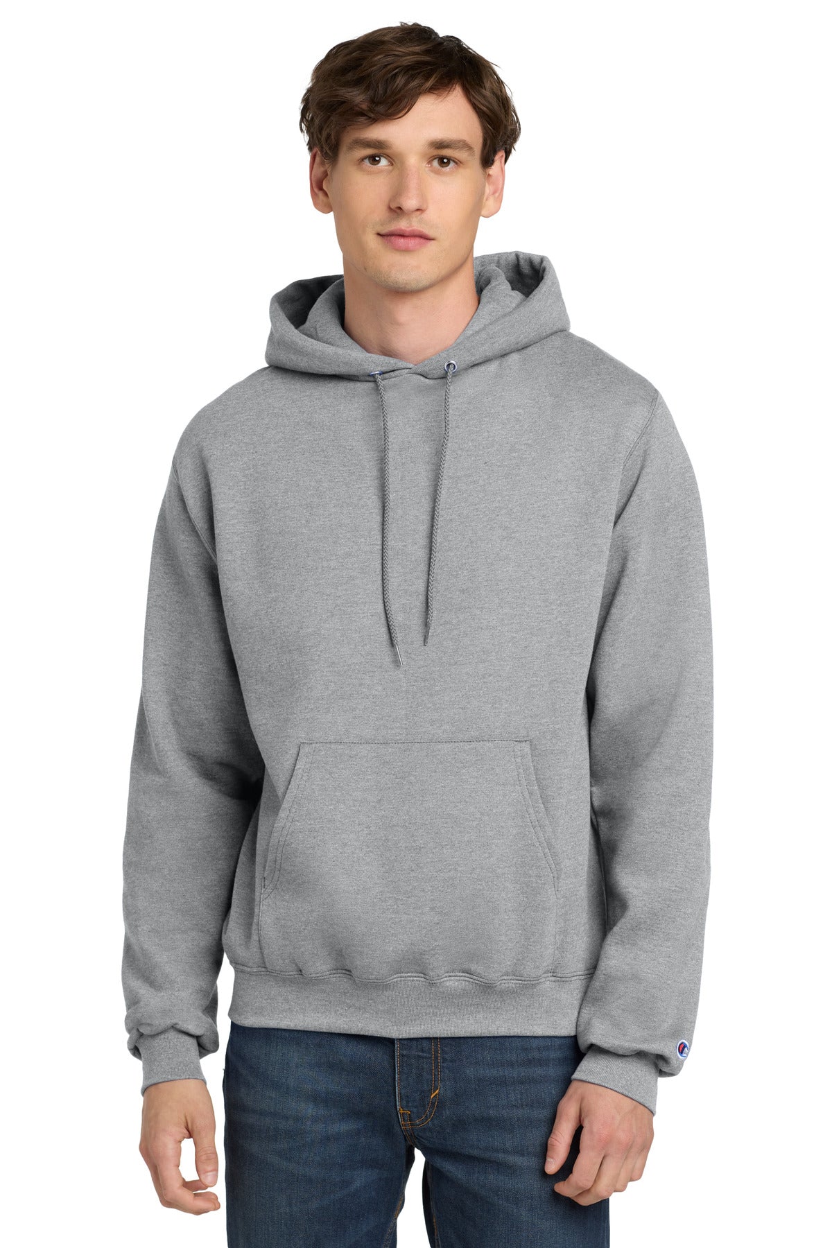 Champion  Powerblend Pullover Hoodie. S700 in Light Steel