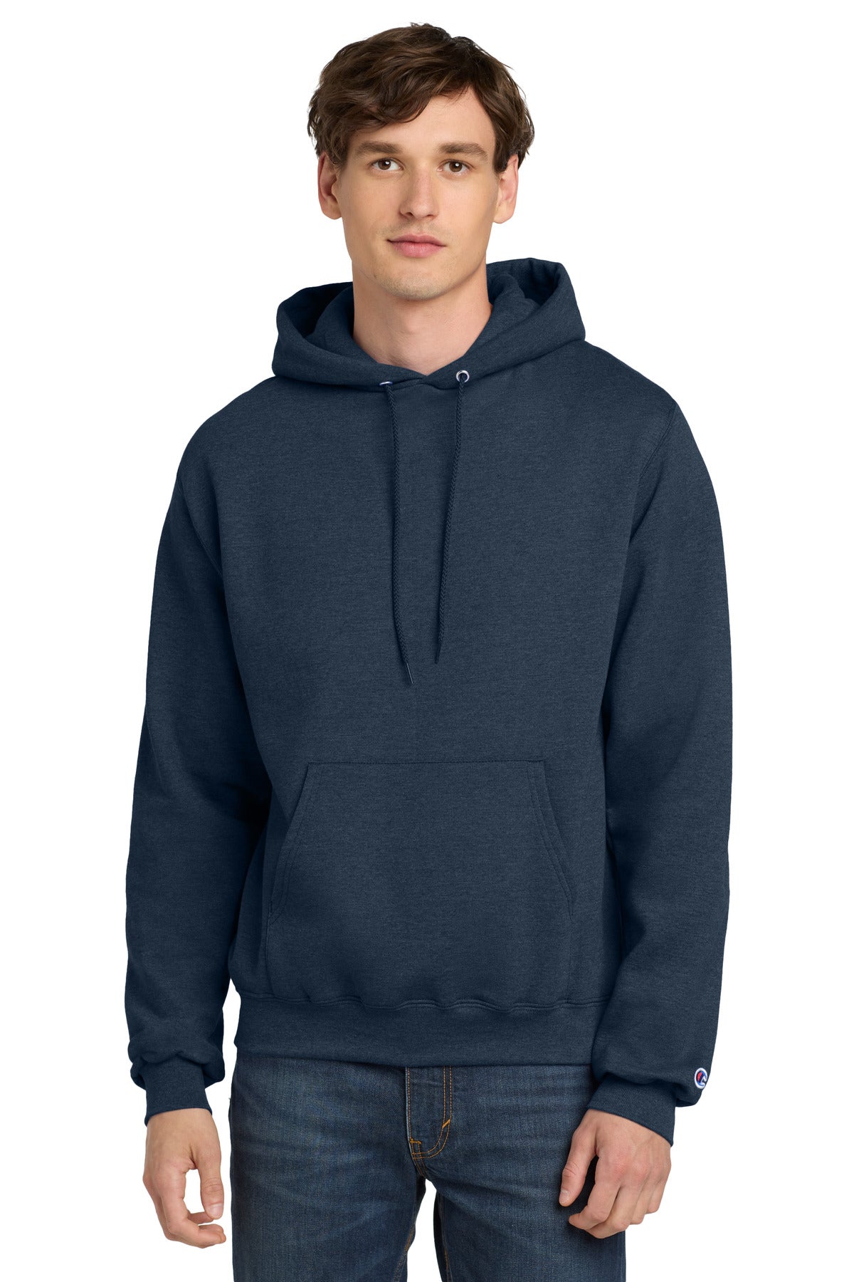 Champion  Powerblend Pullover Hoodie. S700 in Navy Heather