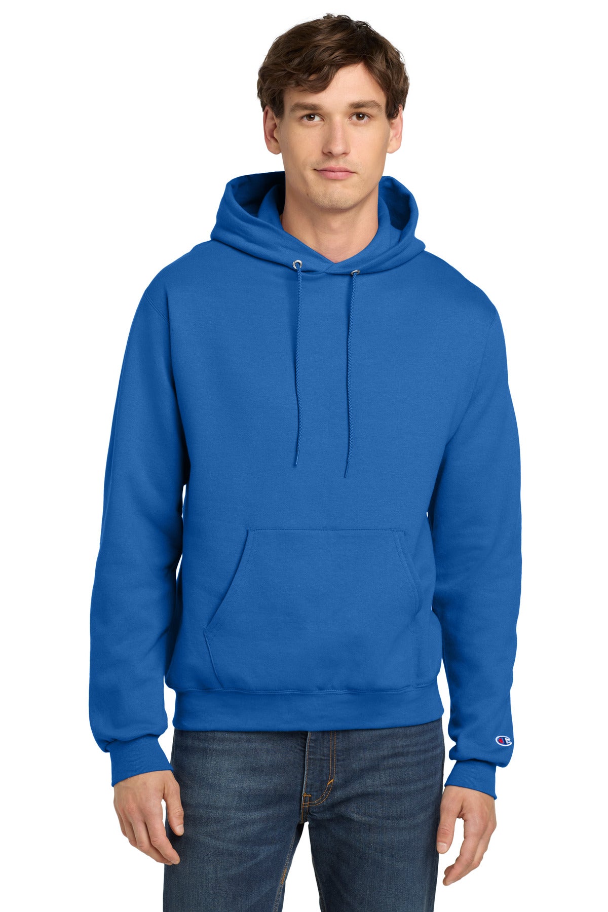 Champion  Powerblend Pullover Hoodie. S700 in Royal Blue