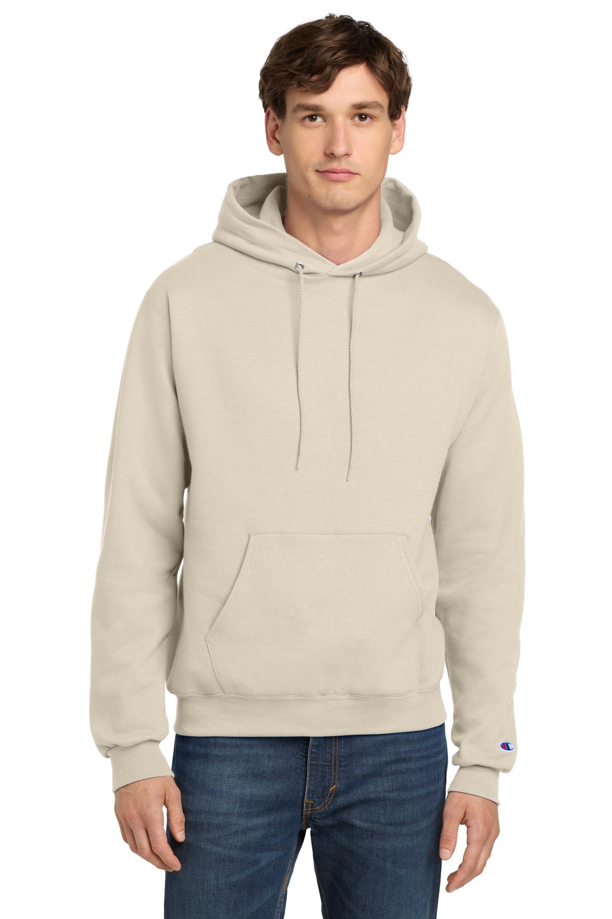 Champion  Powerblend Pullover Hoodie. S700 in Sand