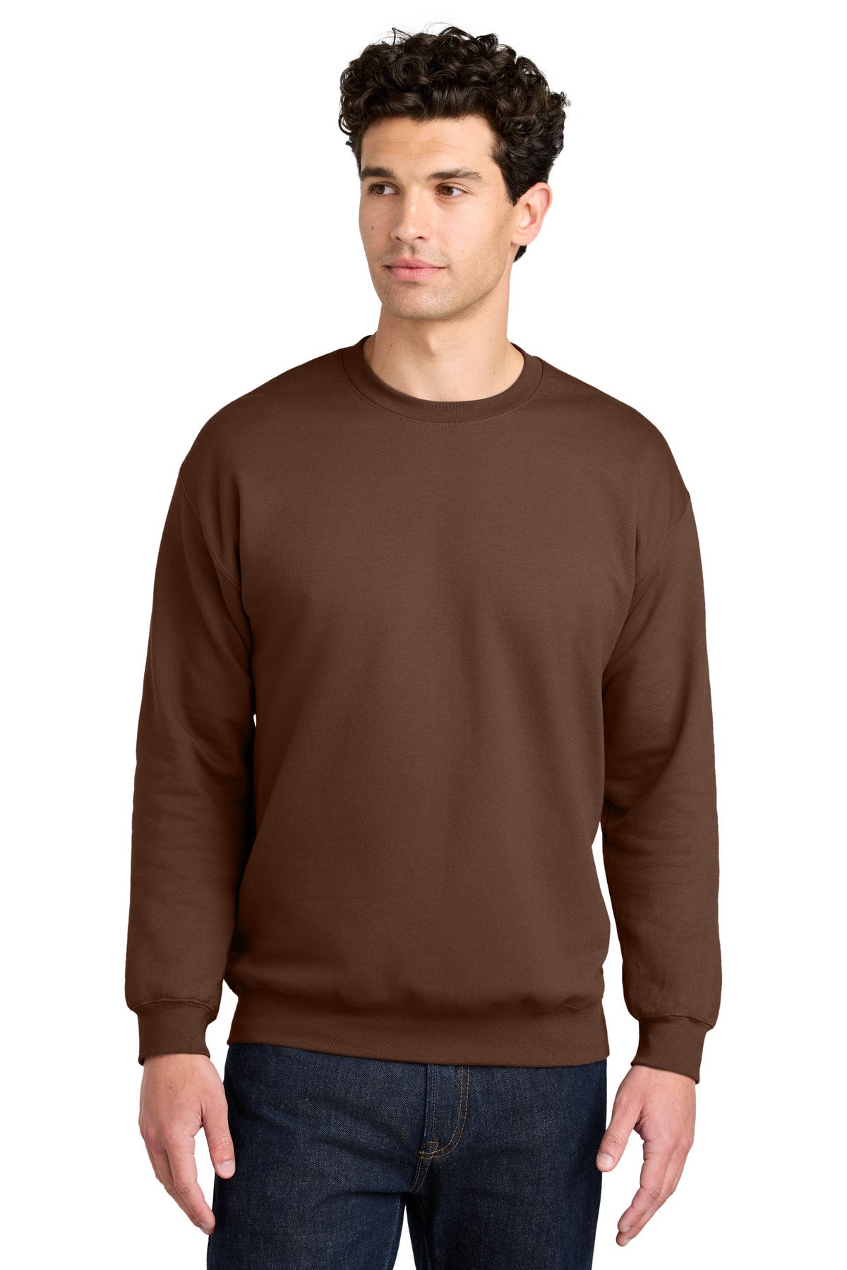 Gildan Softstyle Crewneck Sweatshirt SF000 in Cocoa