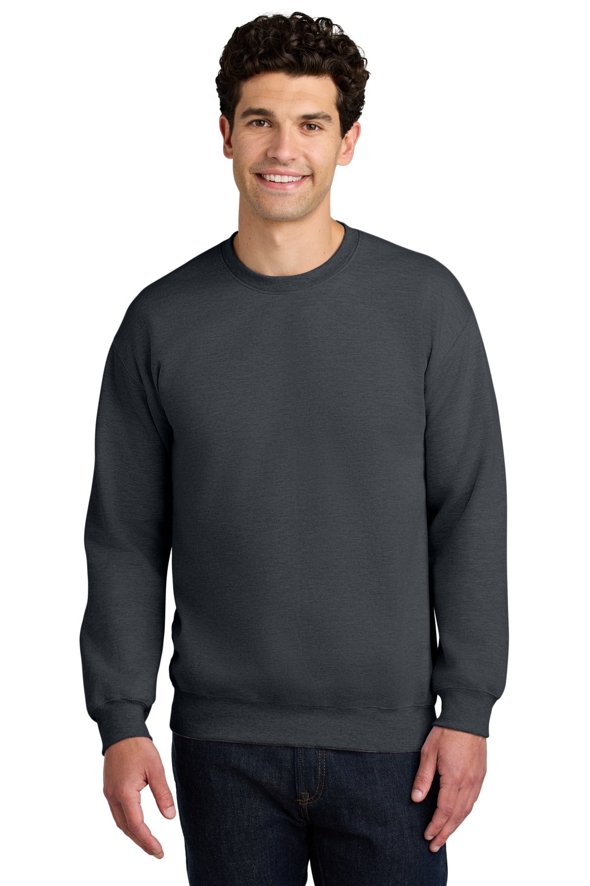Gildan Softstyle Crewneck Sweatshirt SF000 in Dark Heather
