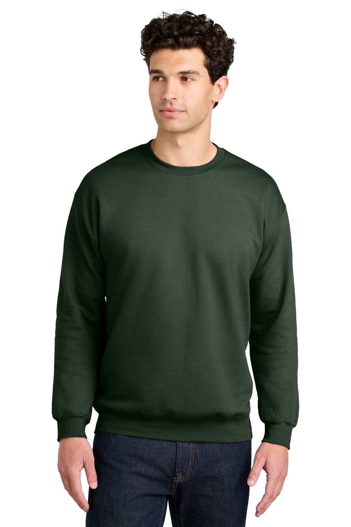 Gildan Softstyle Crewneck Sweatshirt SF000 in Forest Green
