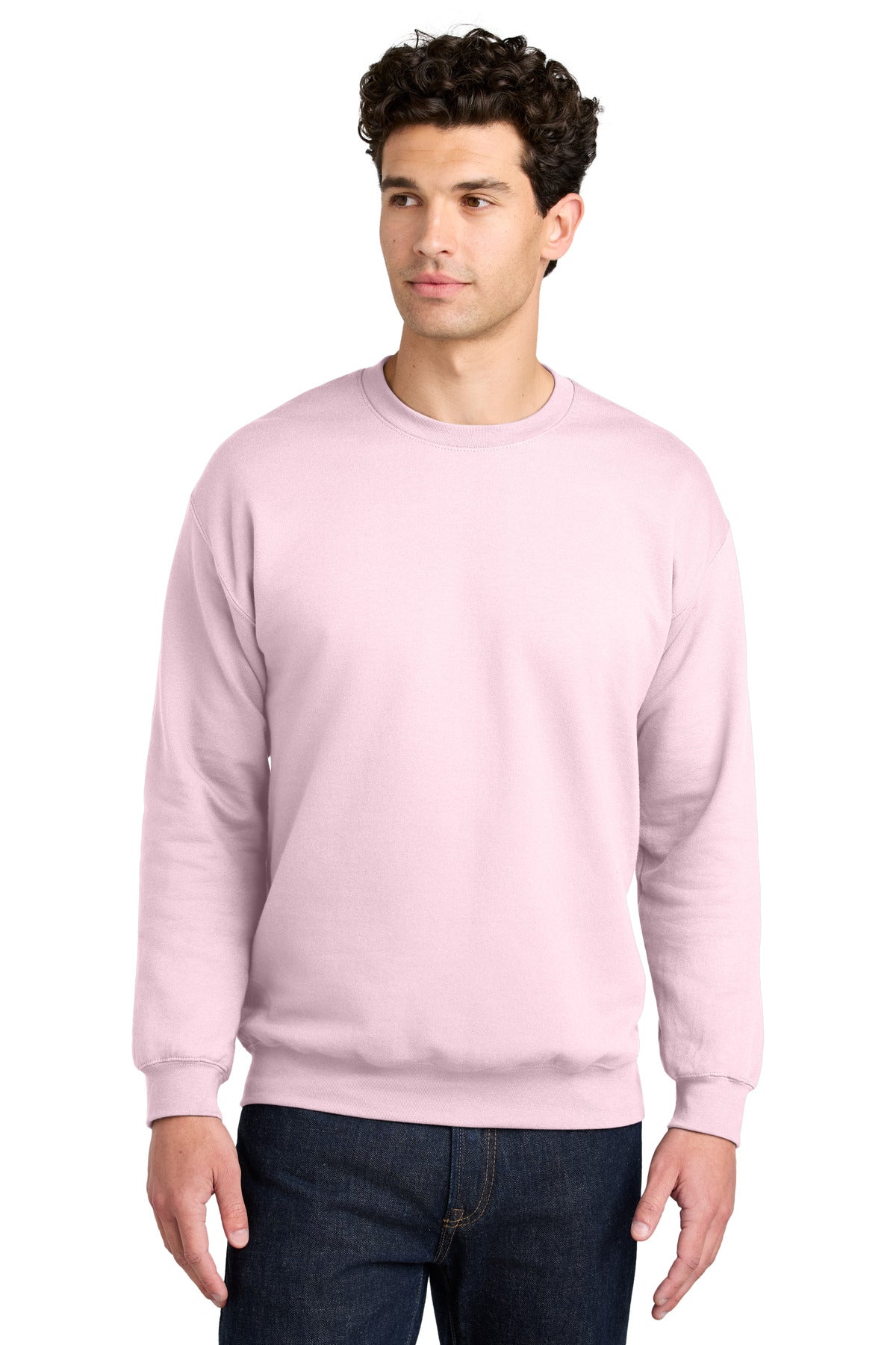 Gildan Softstyle Crewneck Sweatshirt SF000 in Light Pink