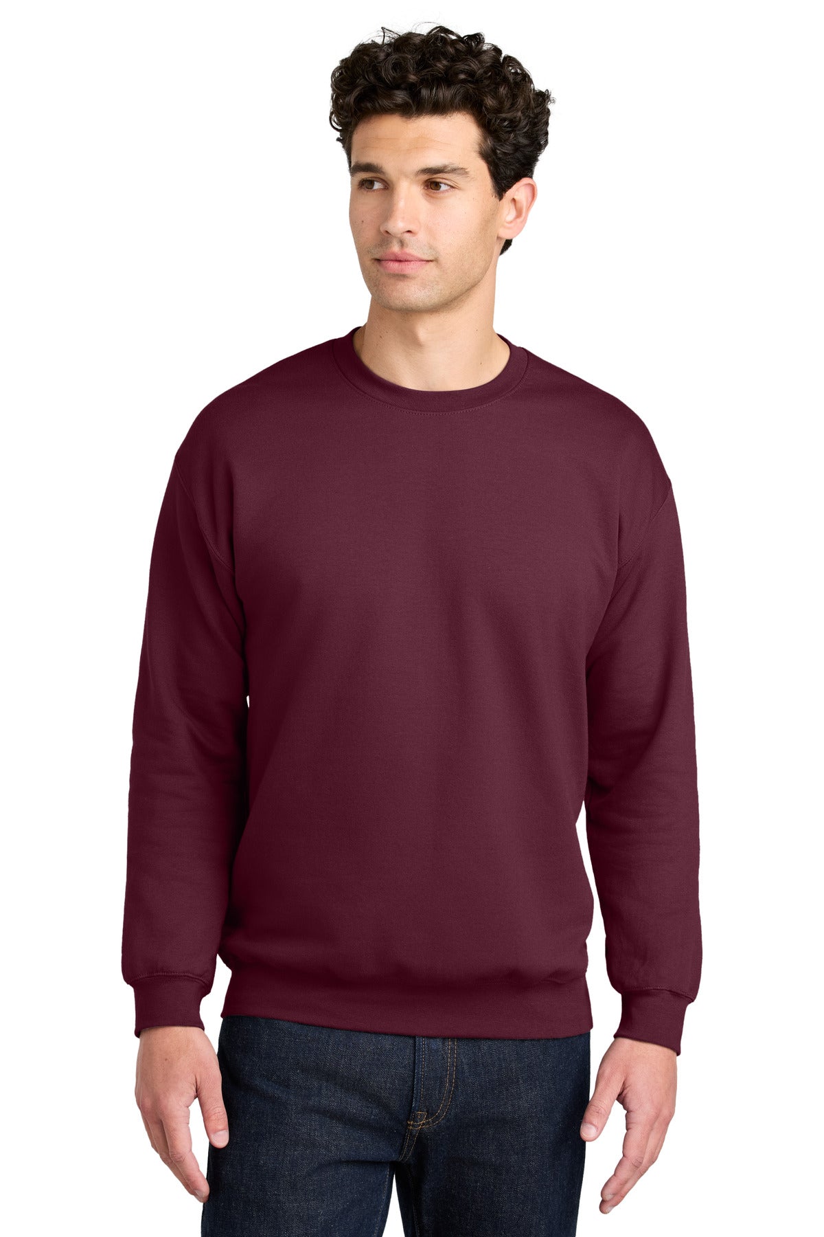 Gildan Softstyle Crewneck Sweatshirt SF000 in Maroon