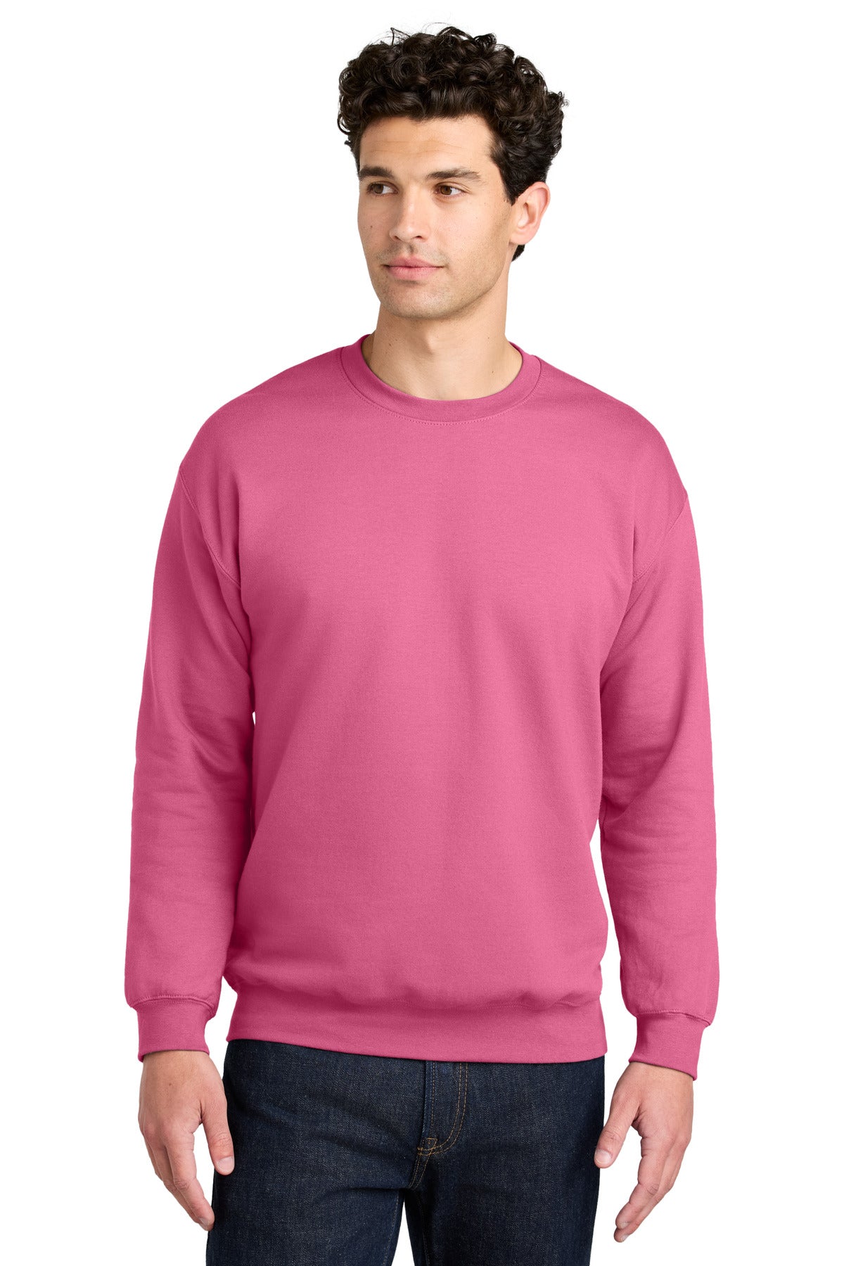 Gildan Softstyle Crewneck Sweatshirt SF000 in Pink Lemonade