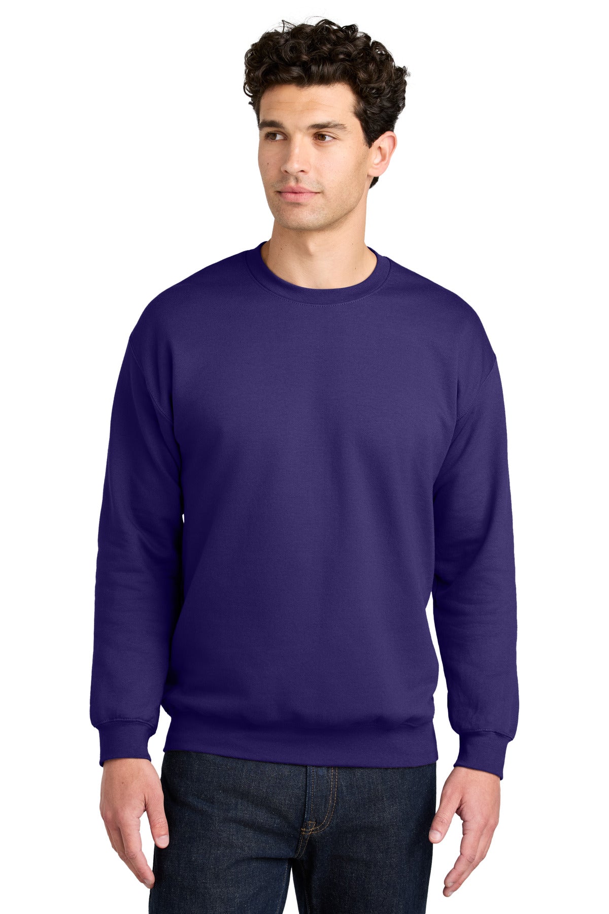 Gildan Softstyle Crewneck Sweatshirt SF000 in Purple