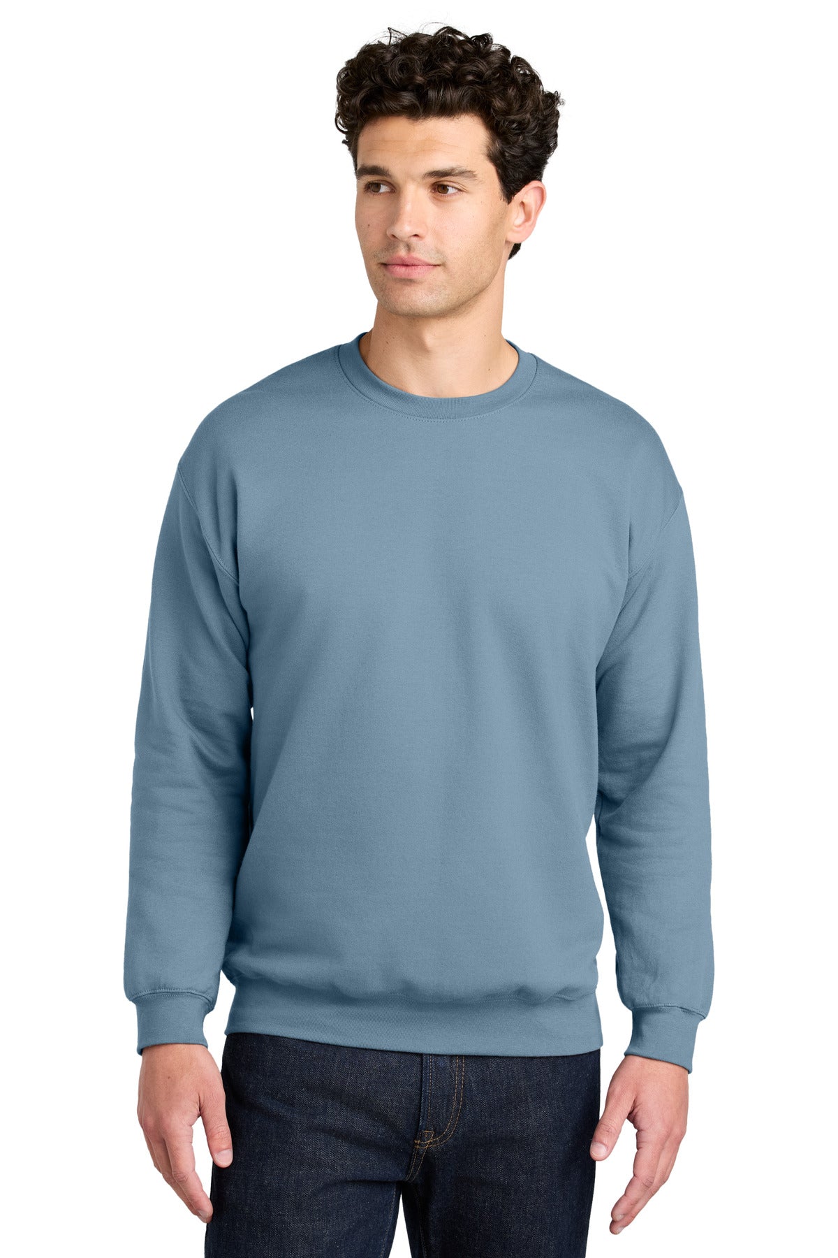 Gildan Softstyle Crewneck Sweatshirt SF000 in Stone Blue