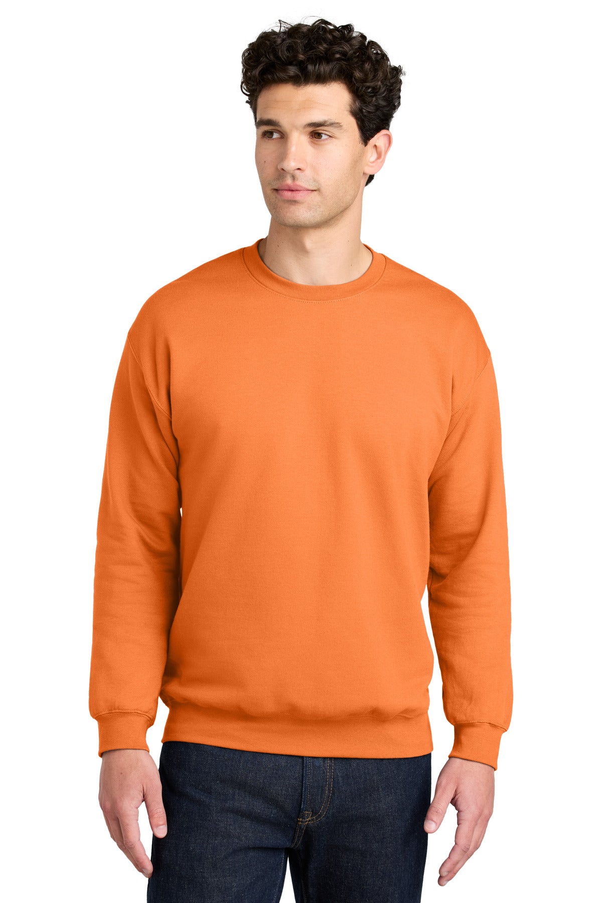 Gildan Softstyle Crewneck Sweatshirt SF000 in Tangerine