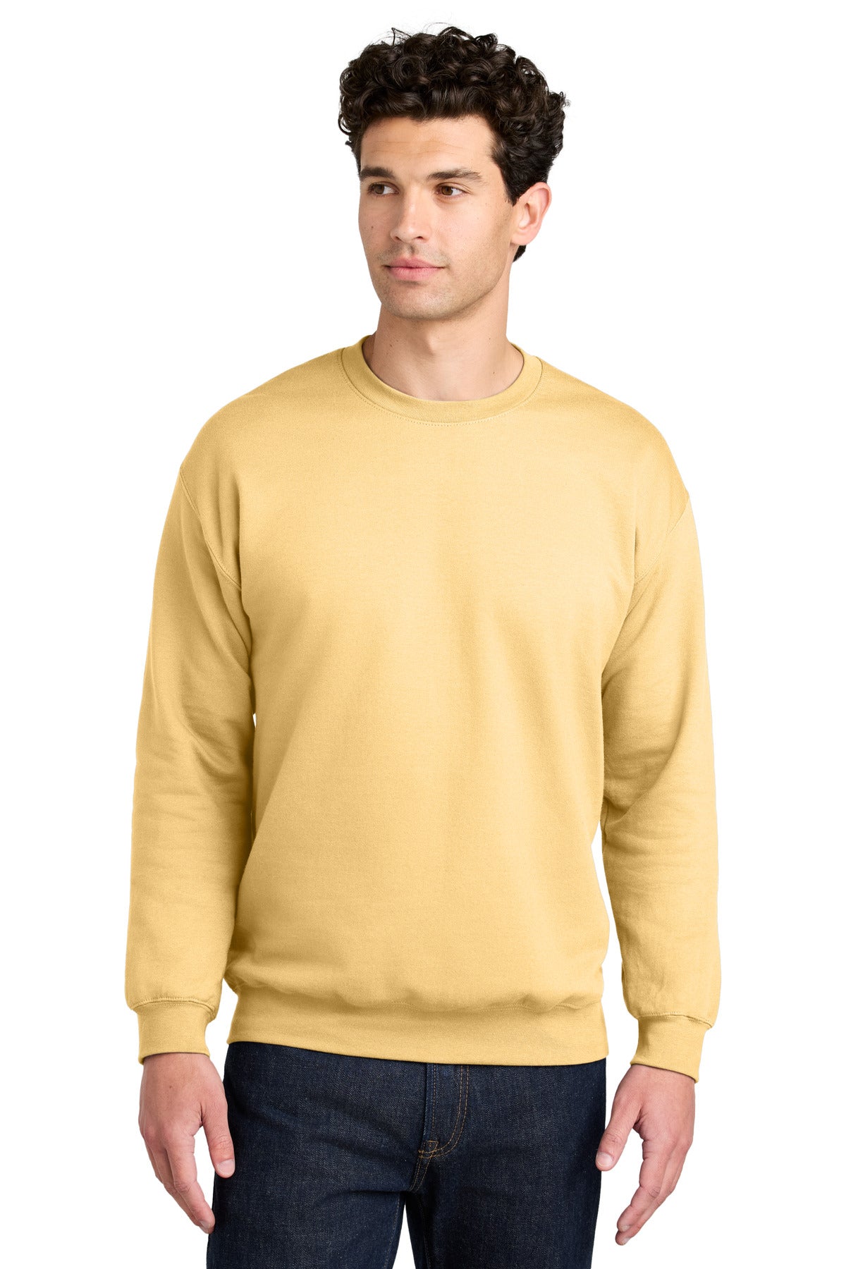 Gildan Softstyle Crewneck Sweatshirt SF000 in Yellow Haze