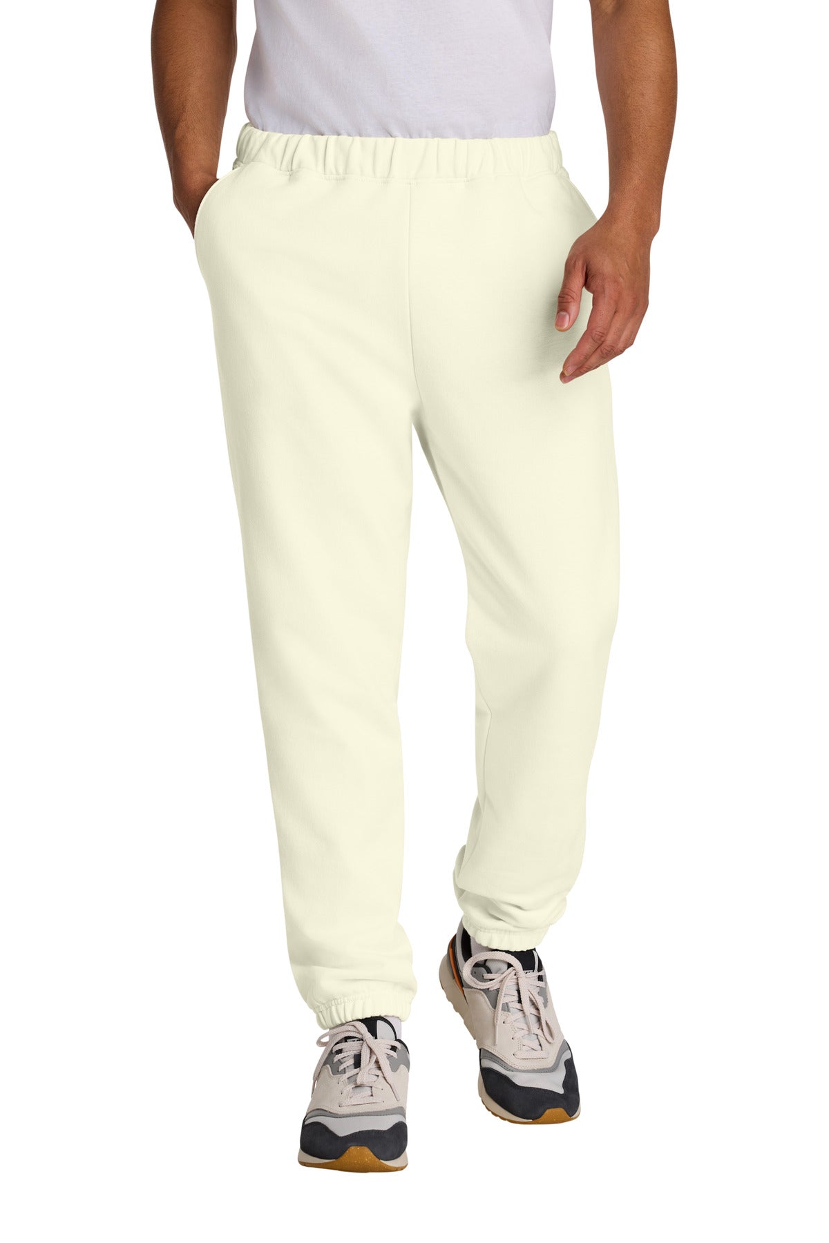 Gildan Softstyle Midweight Pocket Sweatpants SF100 in Off White