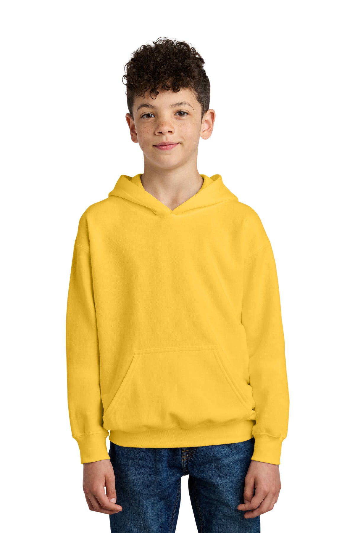 Gildan Youth Softstyle Midweight Fleece Hoodie SF500B in Daisy