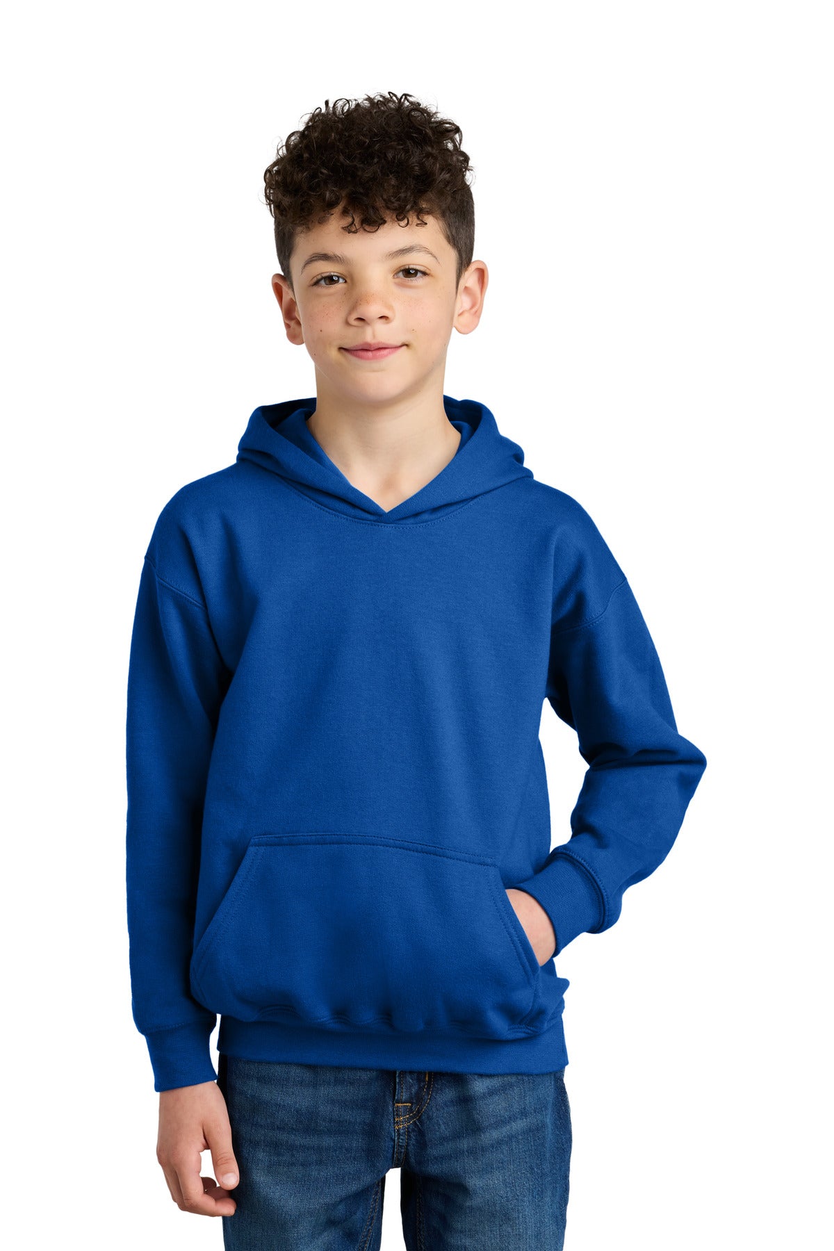 Gildan Youth Softstyle Midweight Fleece Hoodie SF500B in Royal
