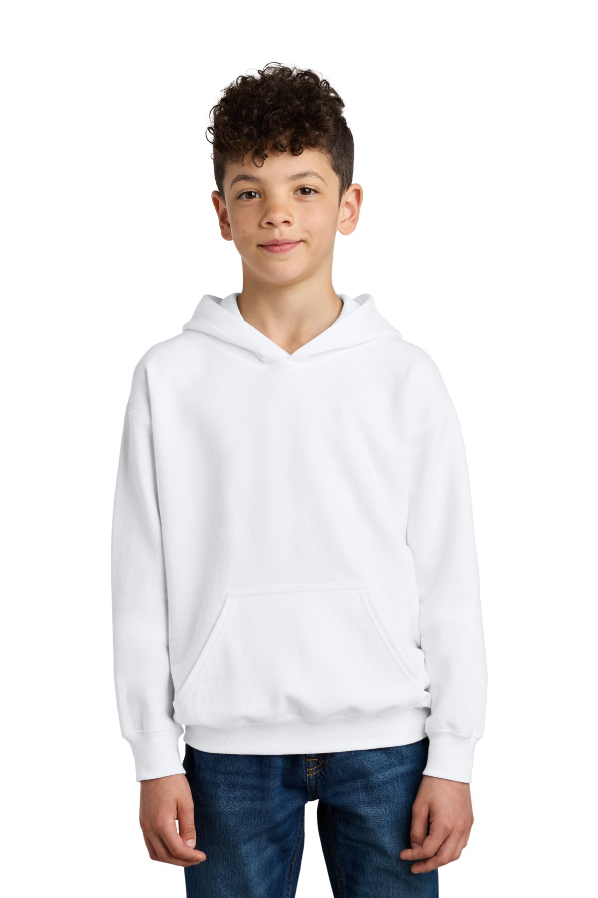 Gildan Youth Softstyle Midweight Fleece Hoodie SF500B in White