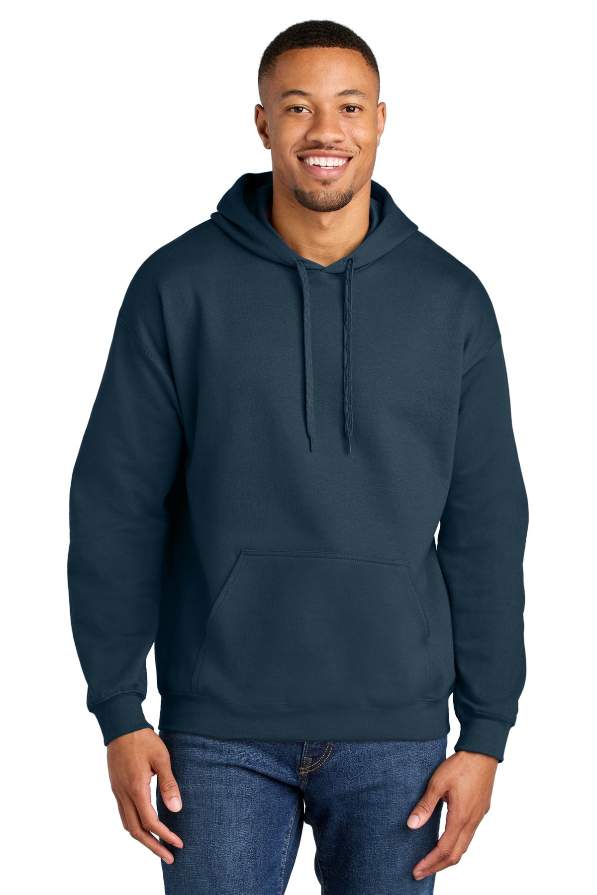 Gildan Softstyle Midweight Pullover Hooded Sweatshirt SF500 in Blue Dusk