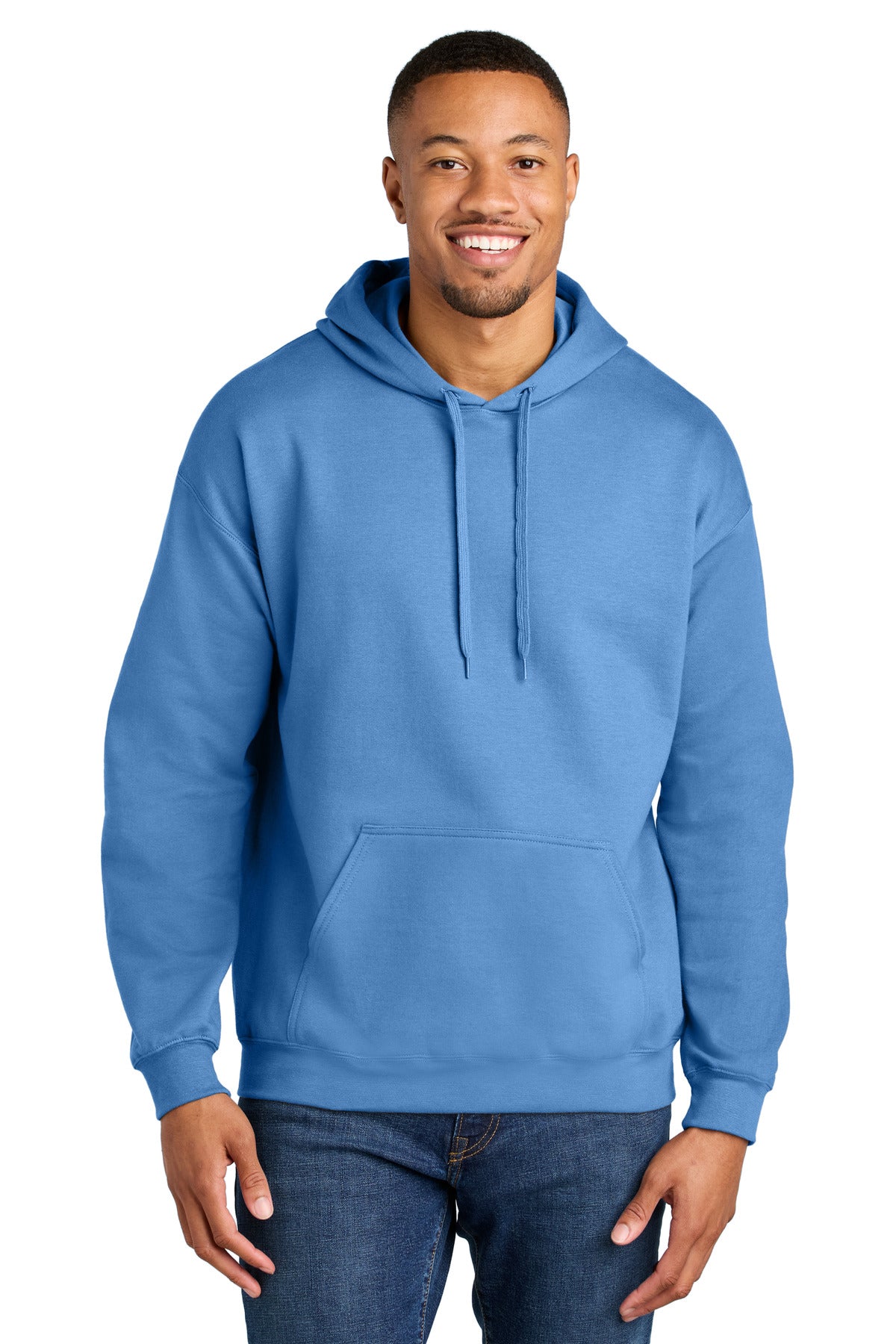 Gildan Softstyle Midweight Pullover Hooded Sweatshirt SF500 in Carolina Blue
