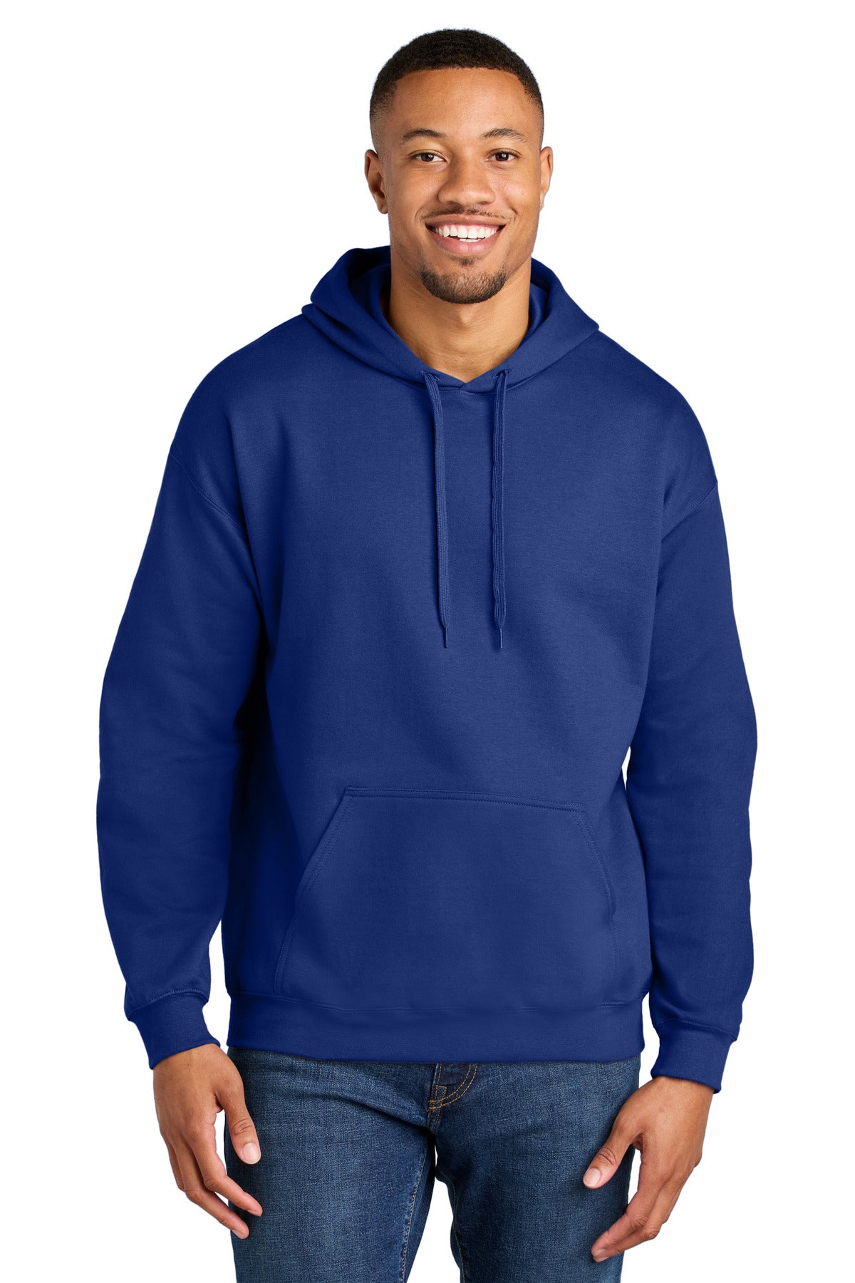 Gildan Softstyle Midweight Pullover Hooded Sweatshirt SF500 in Cobalt