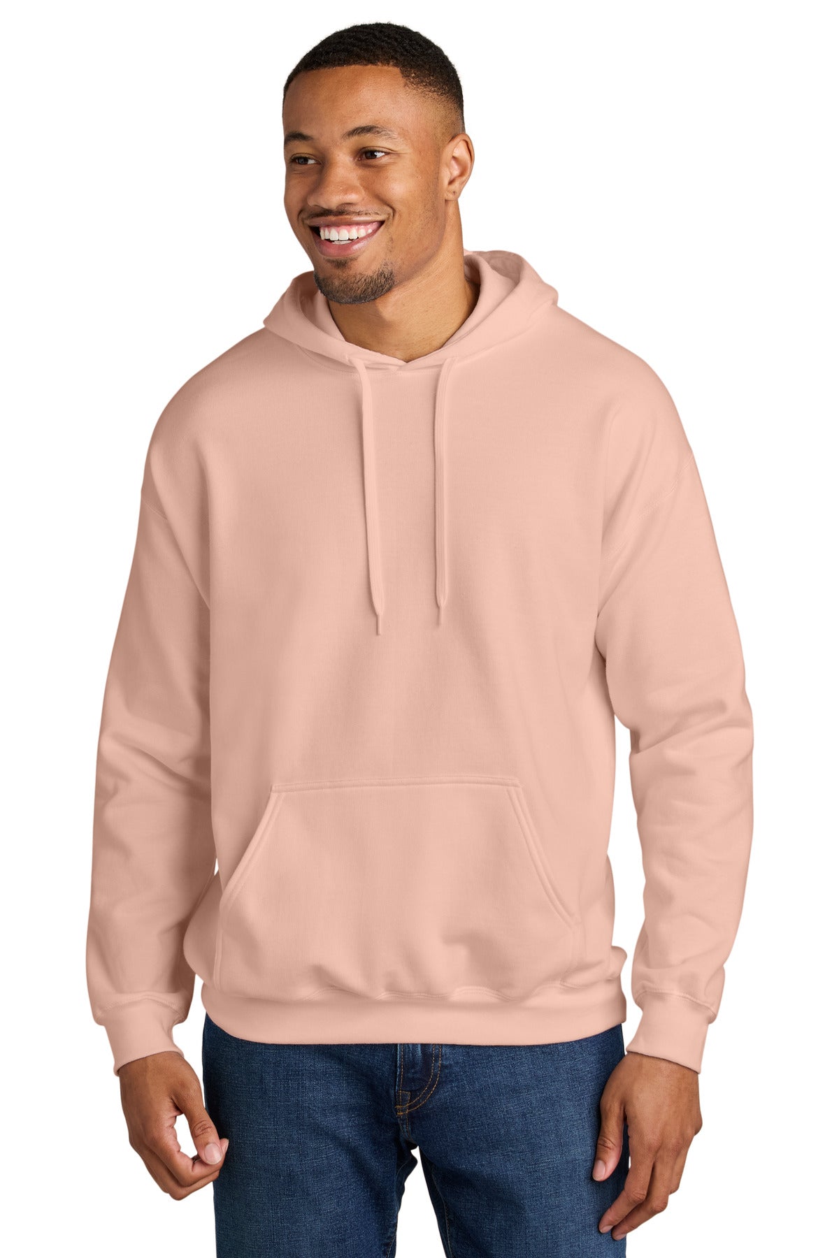 Gildan Softstyle Midweight Pullover Hooded Sweatshirt SF500 in Dusty Rose