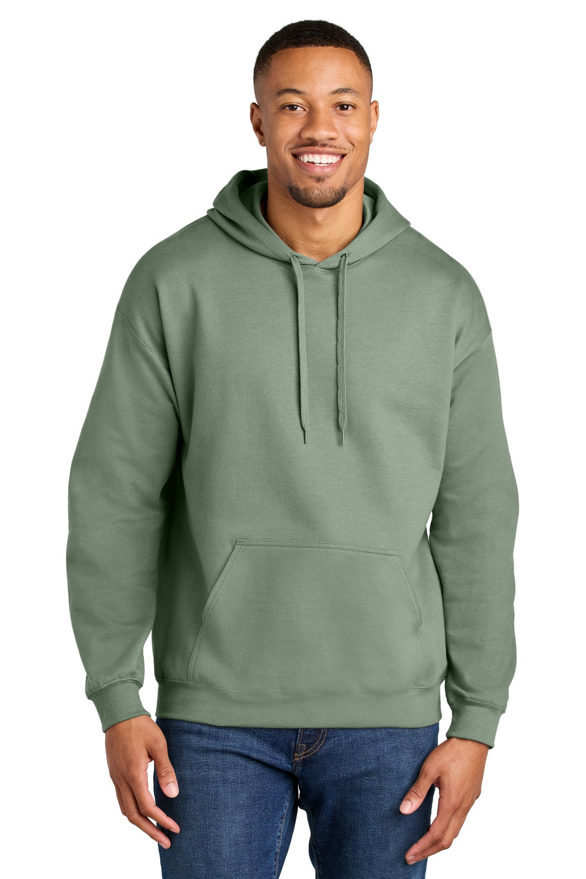 Gildan Softstyle Midweight Pullover Hooded Sweatshirt SF500 in Sage