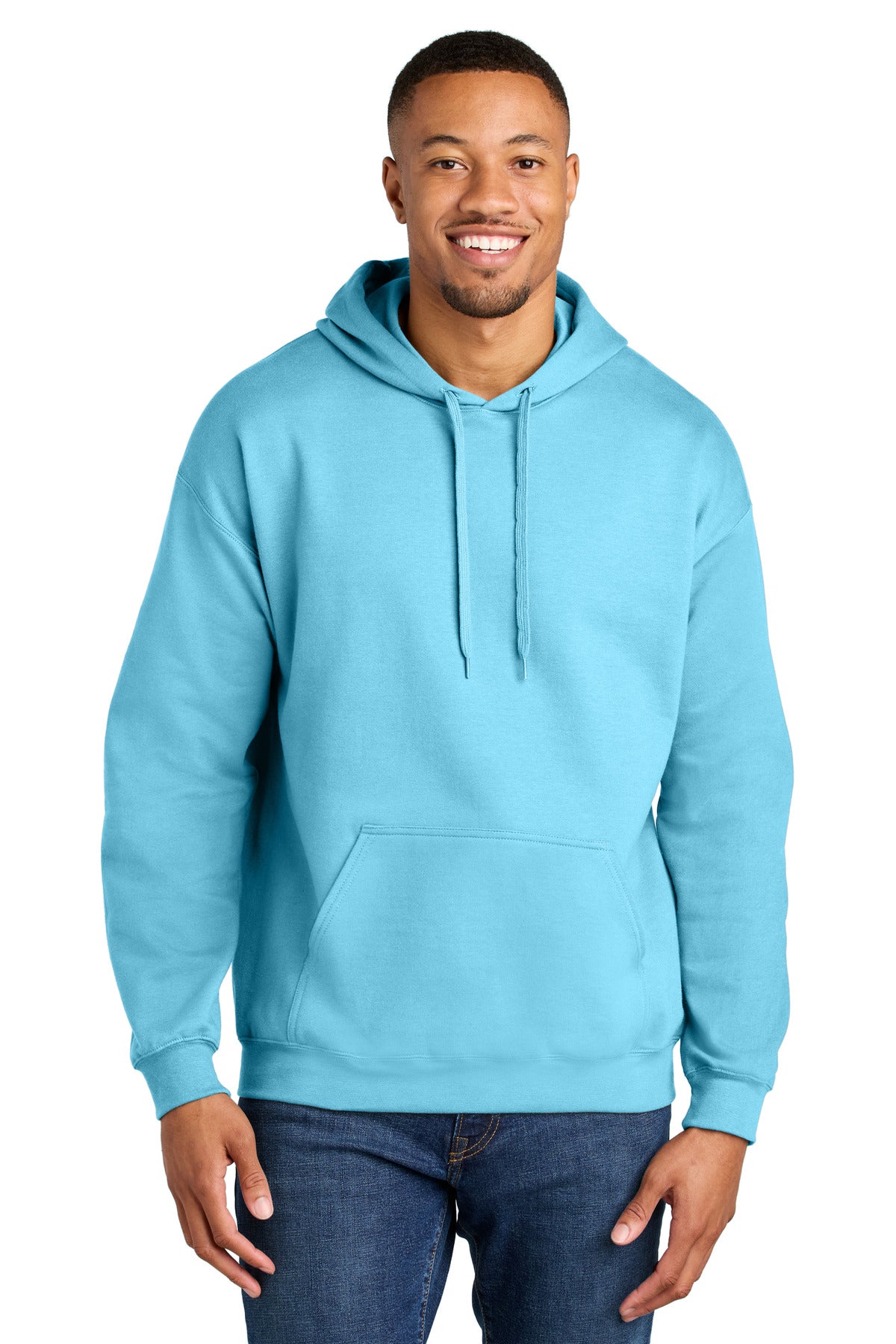 Gildan Softstyle Midweight Pullover Hooded Sweatshirt SF500 in Sky