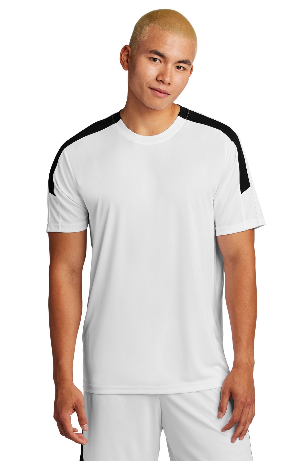 Sport-Tek Competitor United Crew ST100 in White/ Black