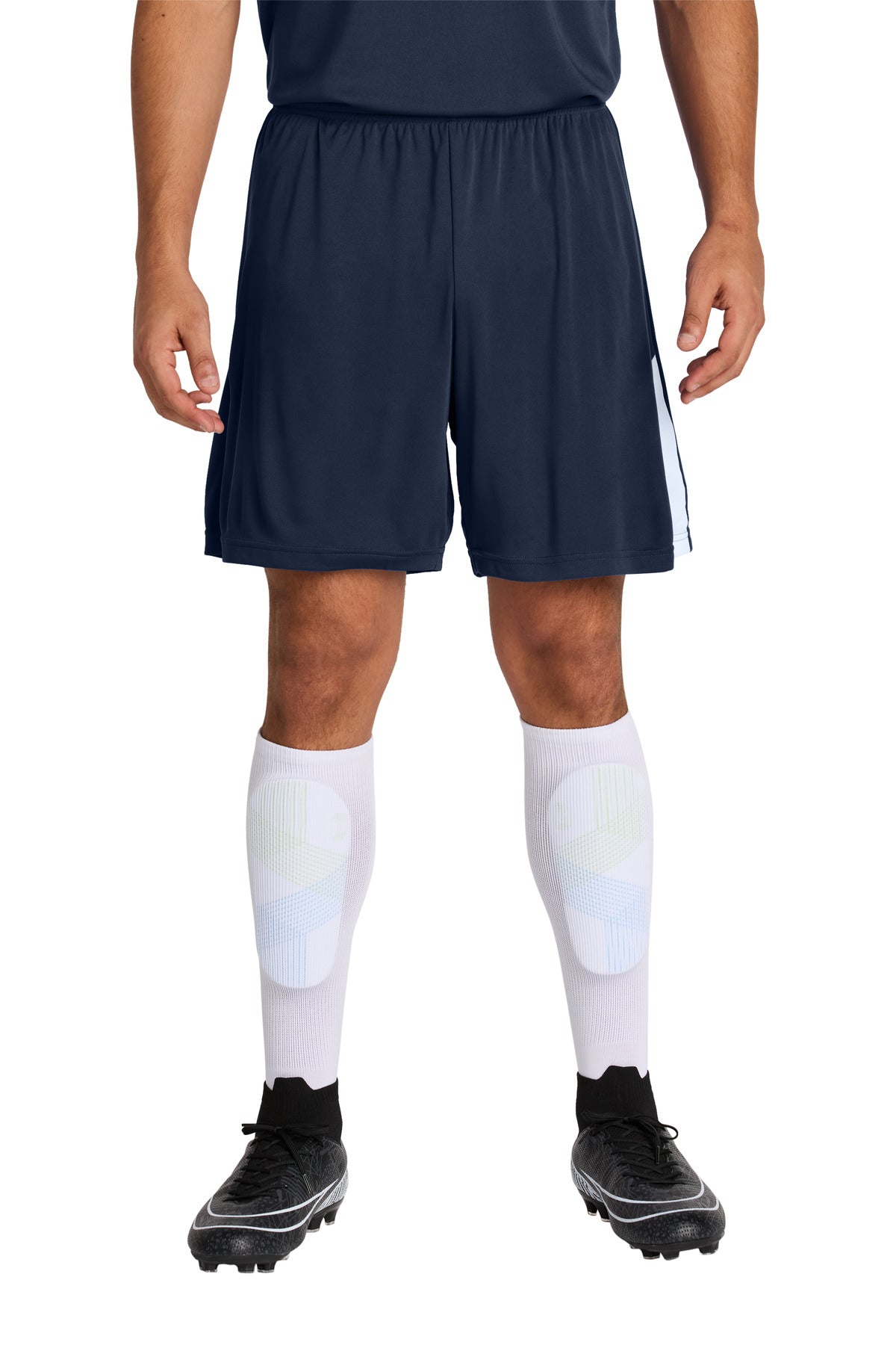 Sport-Tek Competitor United 7  Short ST103 in True Navy/ White
