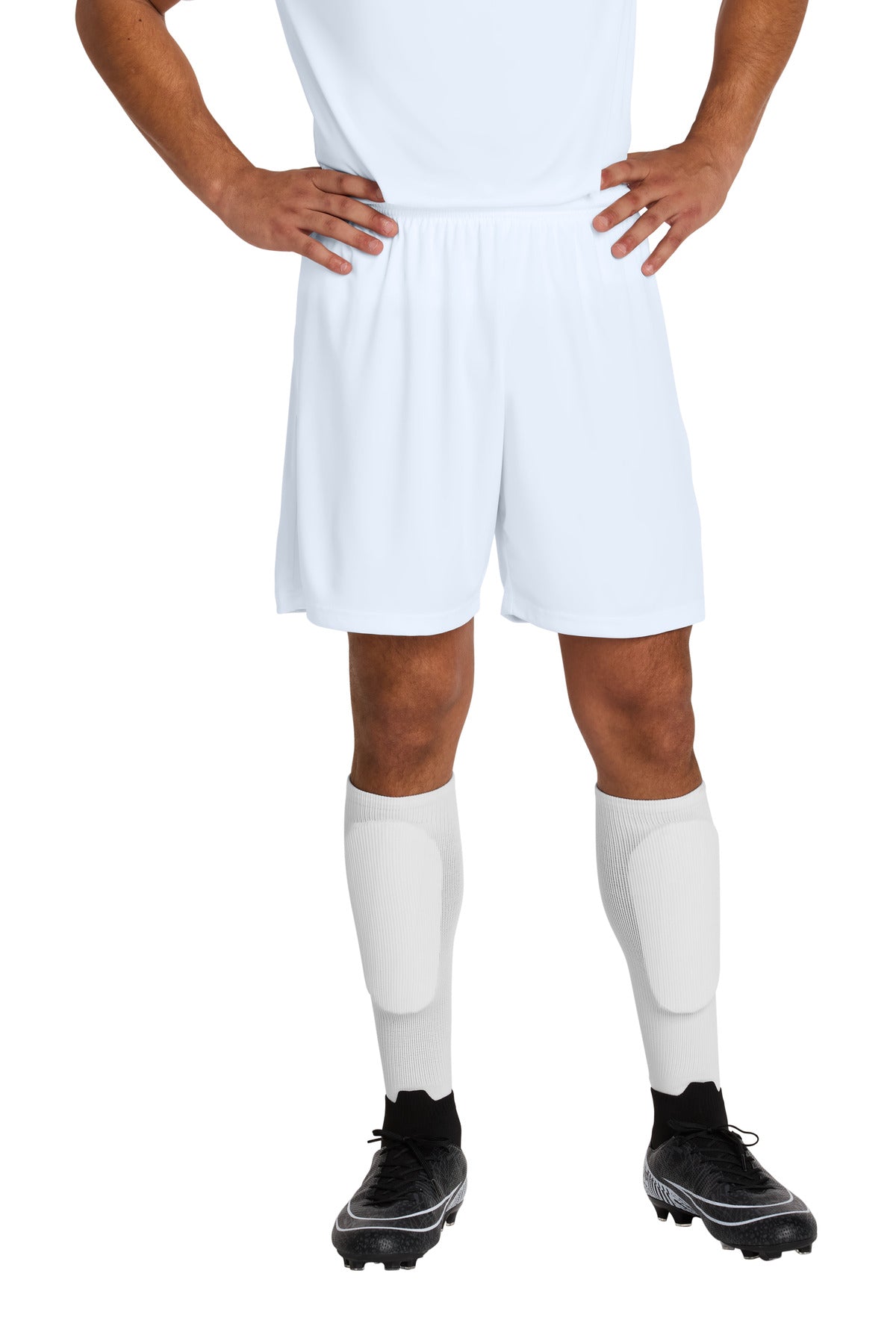 Sport-Tek Competitor United 7  Short ST103 in White/ White